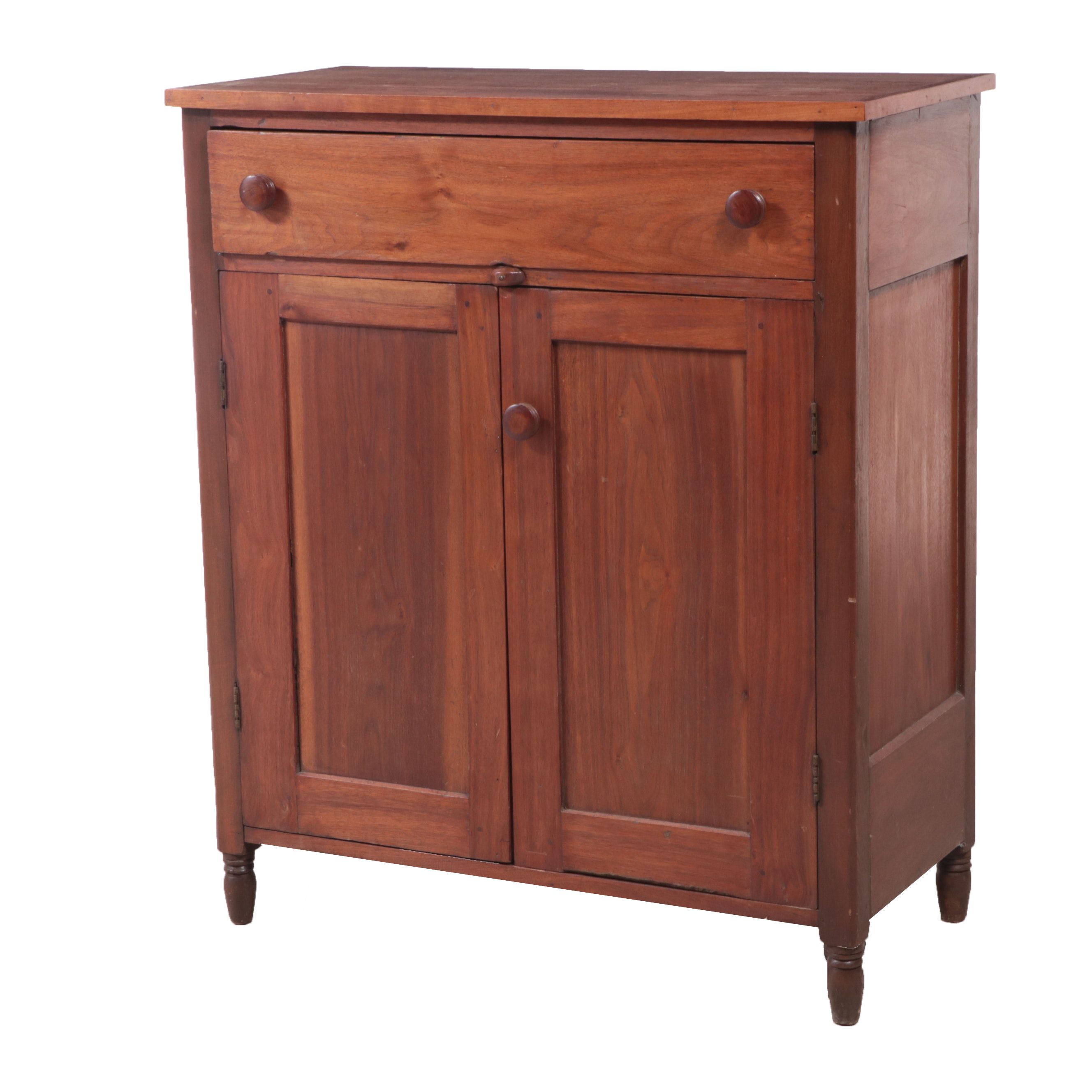 American Primitive Walnut Jackson Press, Mid-19th Century