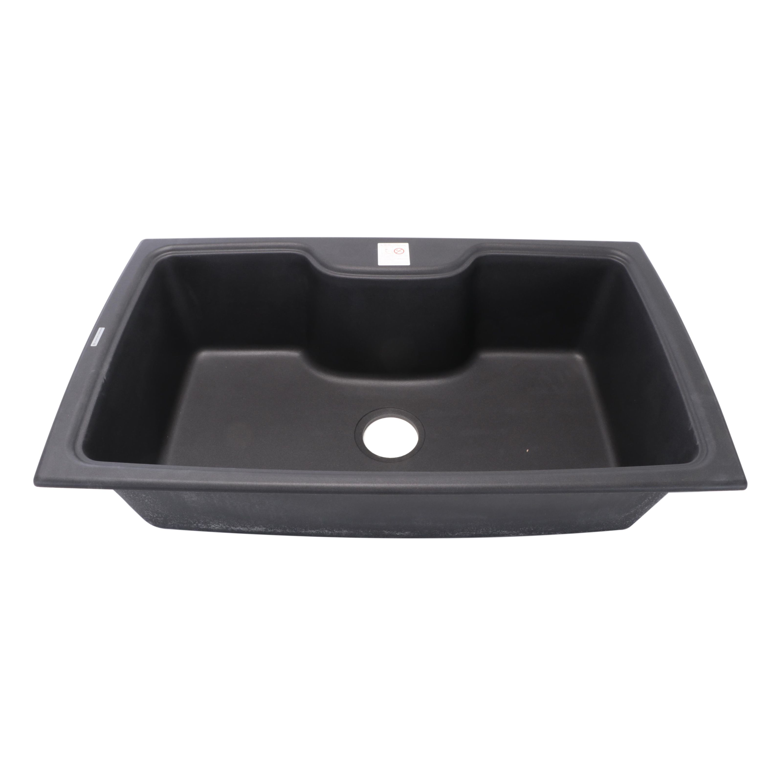 33" Matte Black Granite Composite Drop-In Kitchen Farmhouse Sink