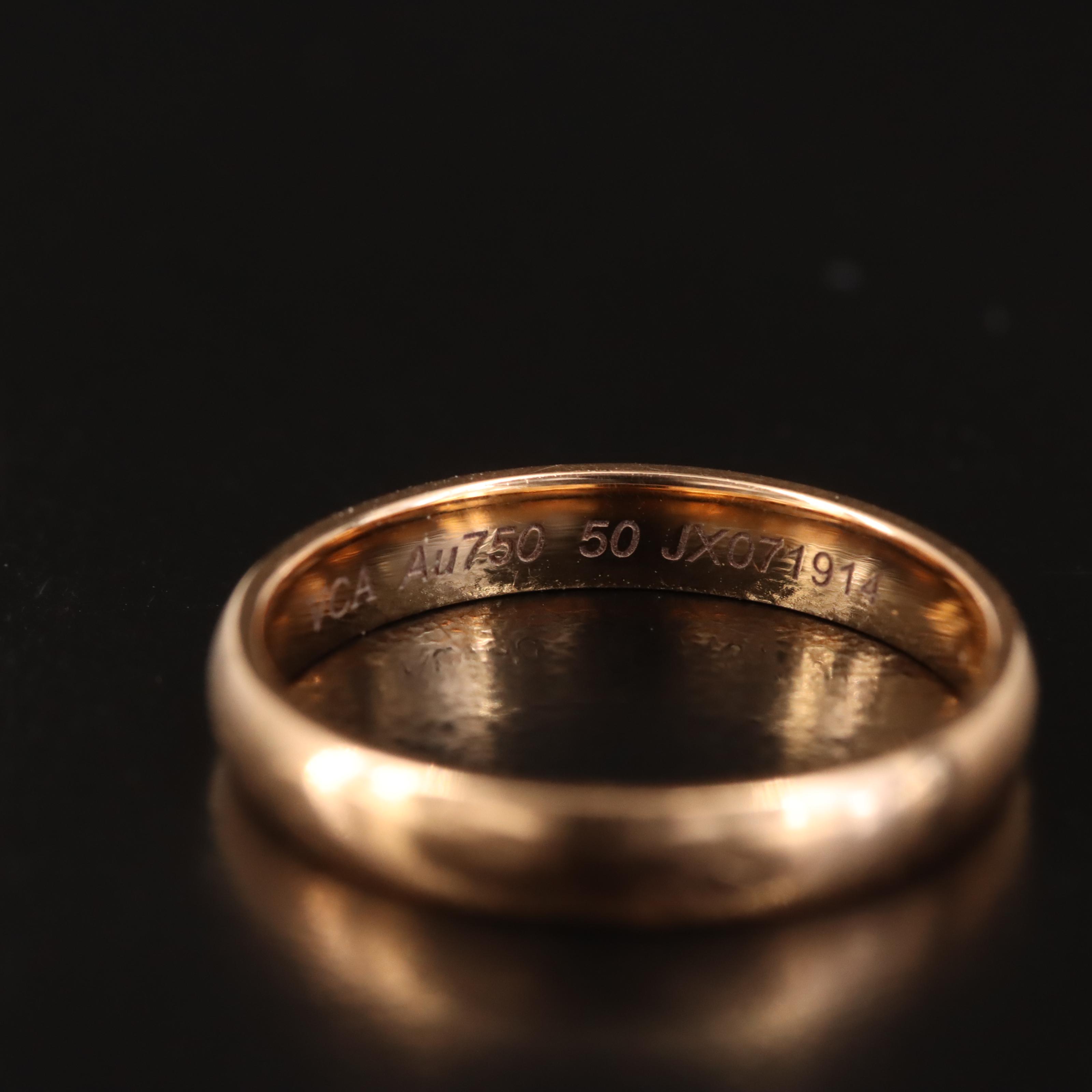 Van Cleef & Arpels "Tendrement" 18K Rose Gold Band