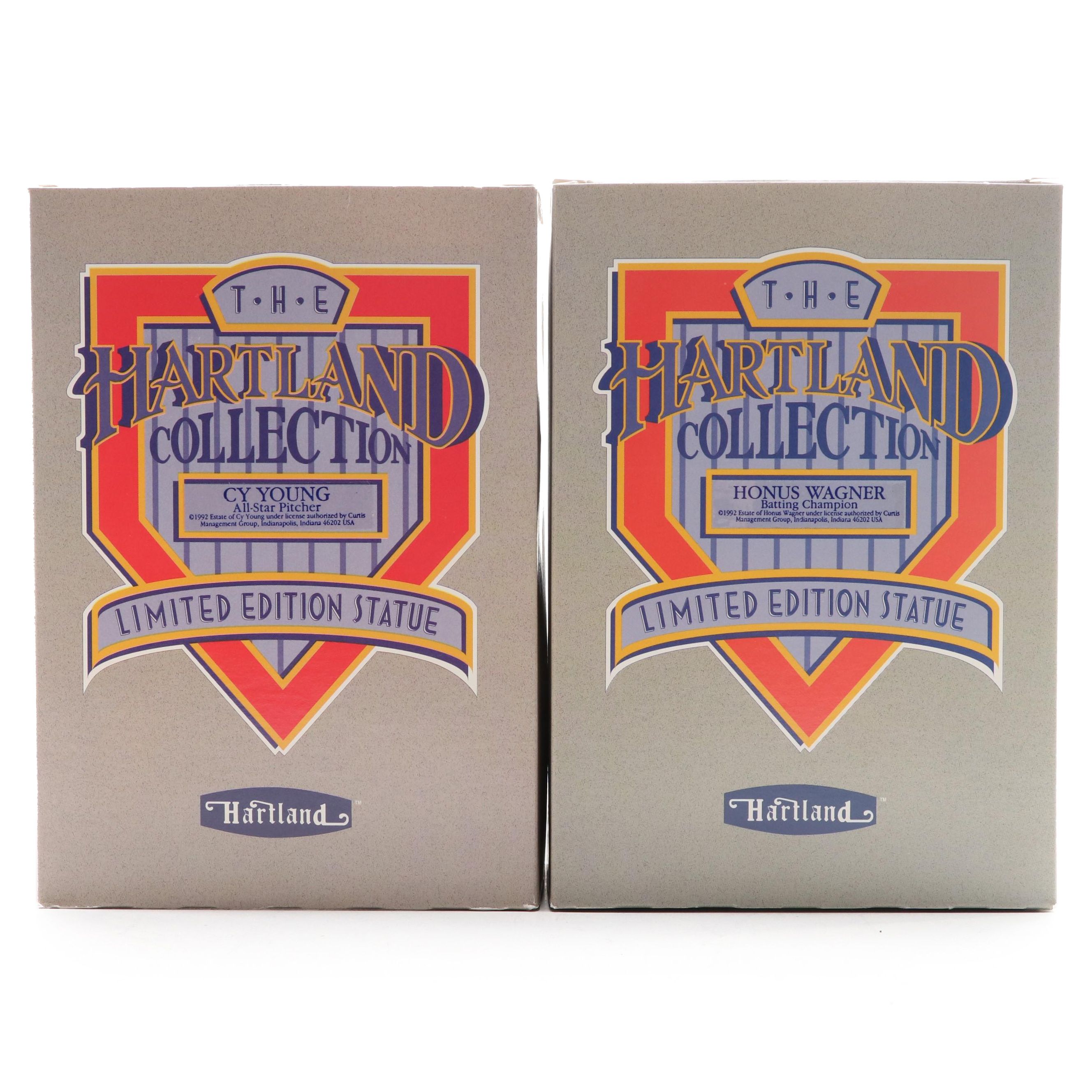 1990 Limited Edition Hartland Cy Young, Honus Wagner Baseball Figures