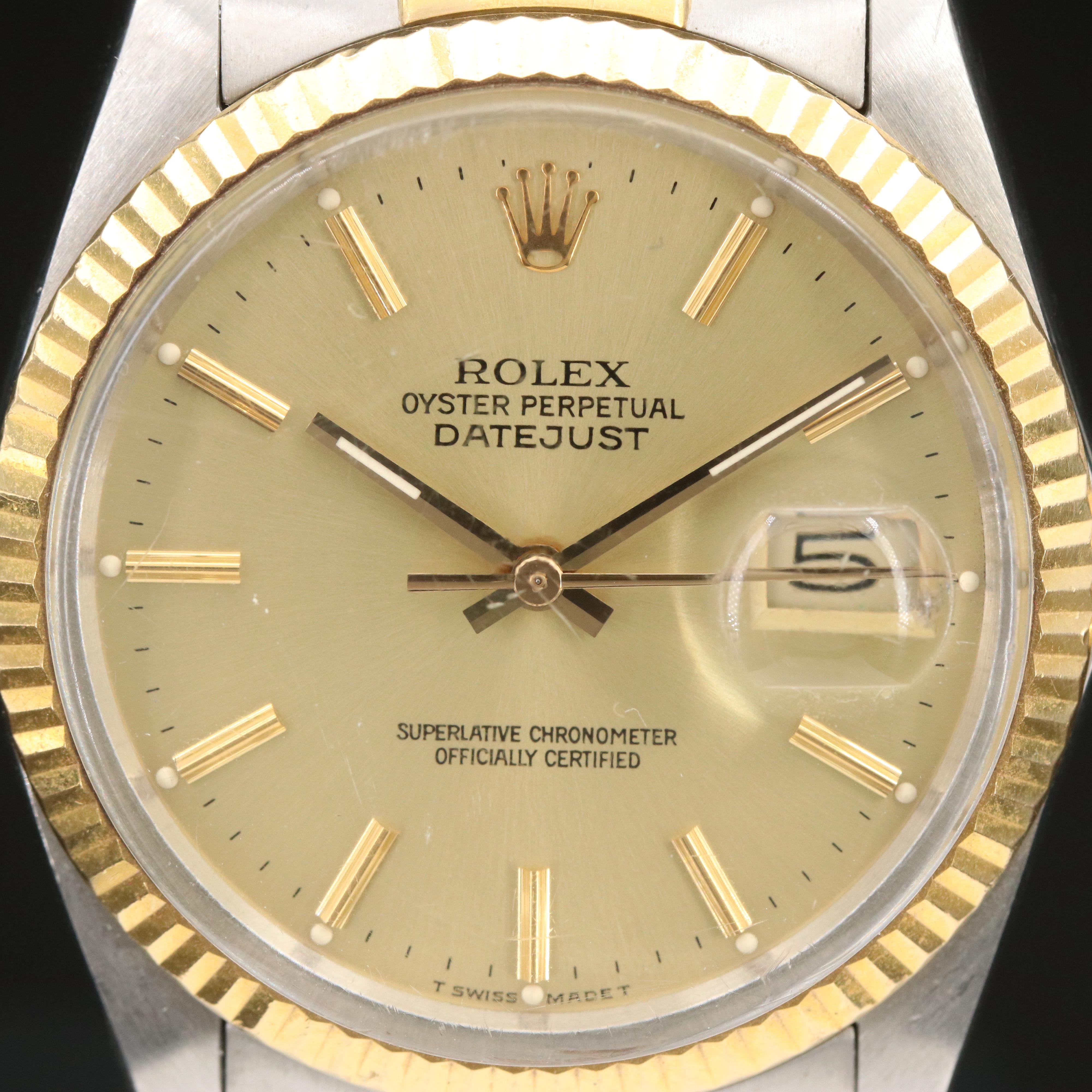 1986 Rolex Oyster Perpetual Datejust Watch