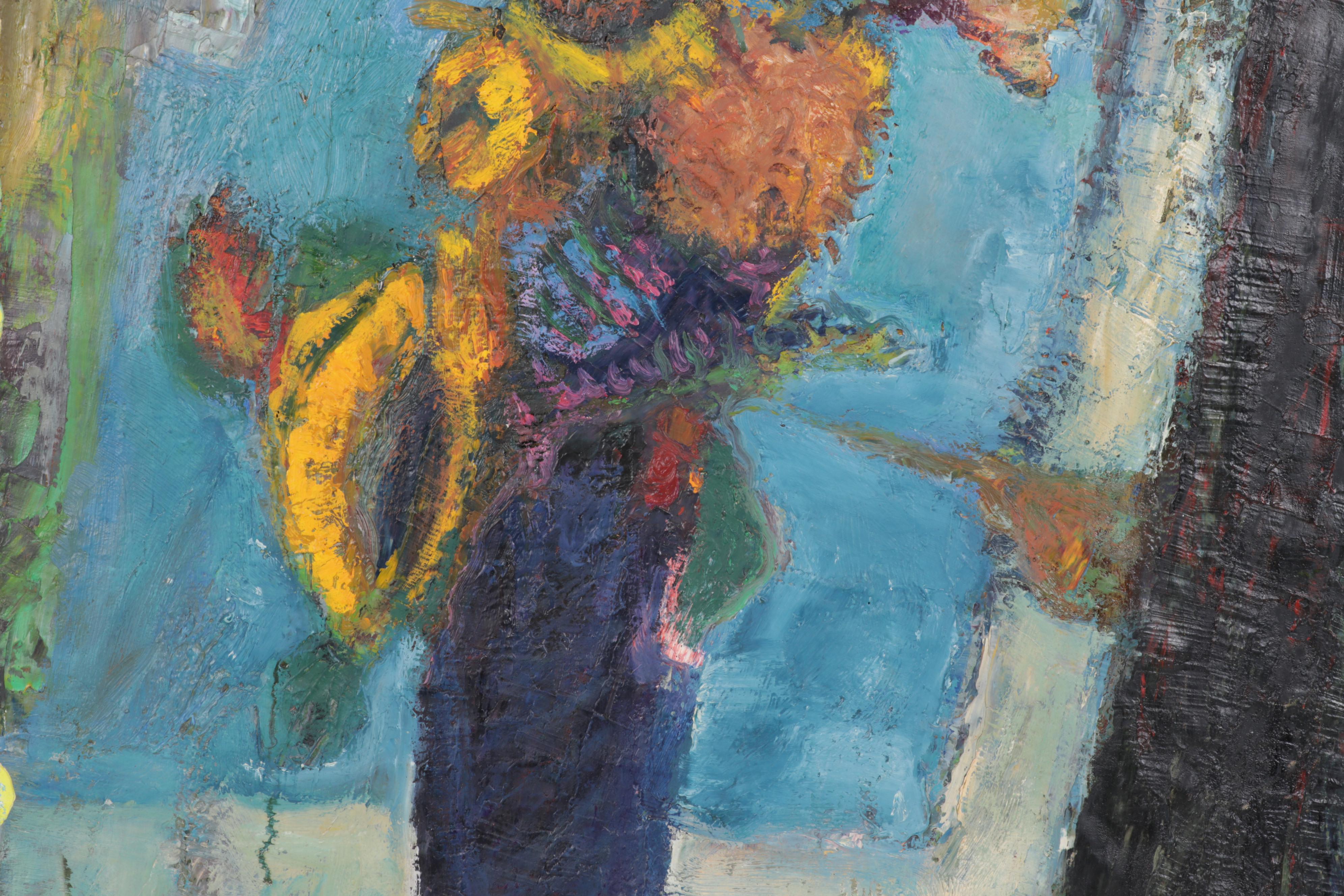 Jean Volang Still Life Oil Painting "Fleurs"