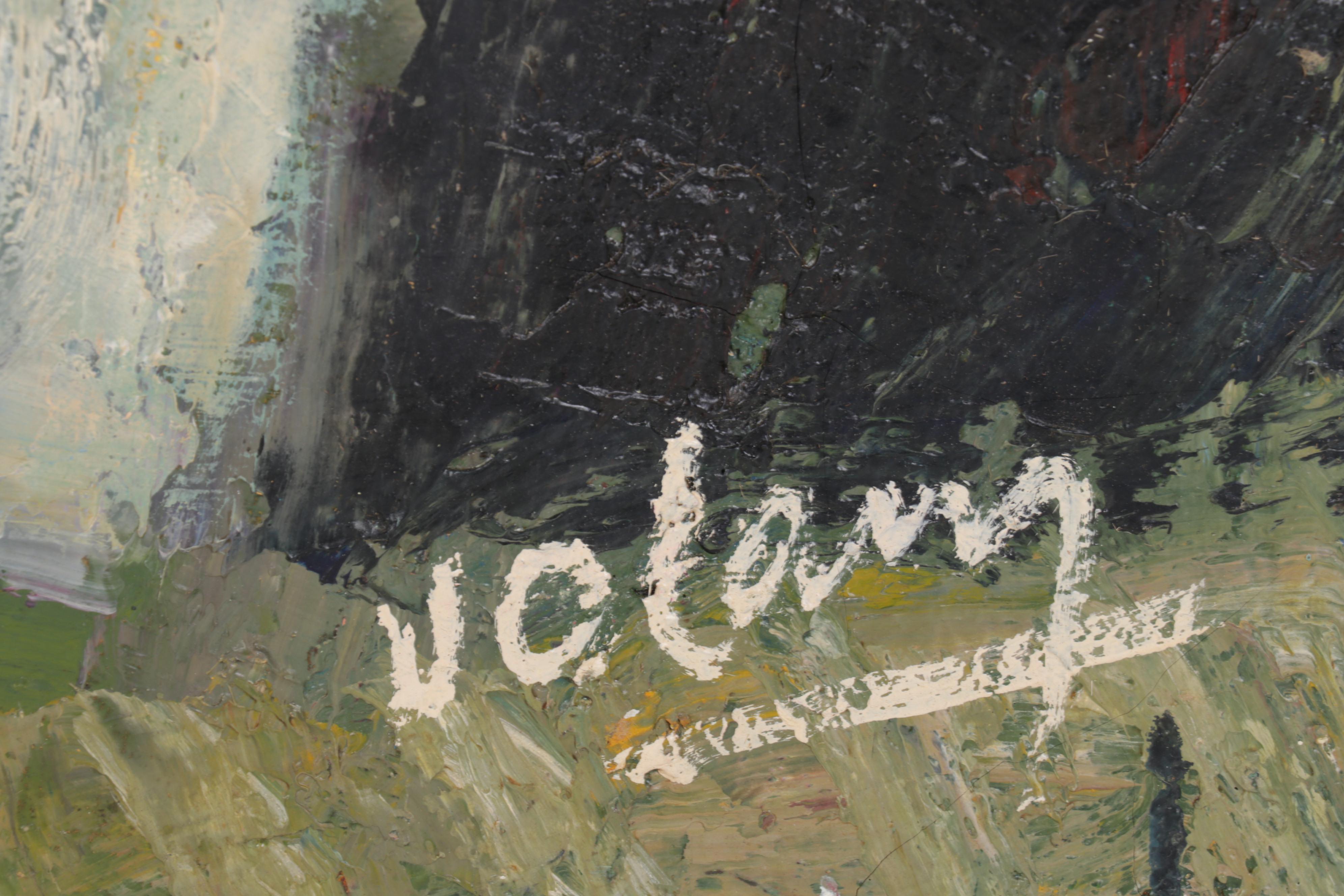 Jean Volang Still Life Oil Painting "Fleurs"