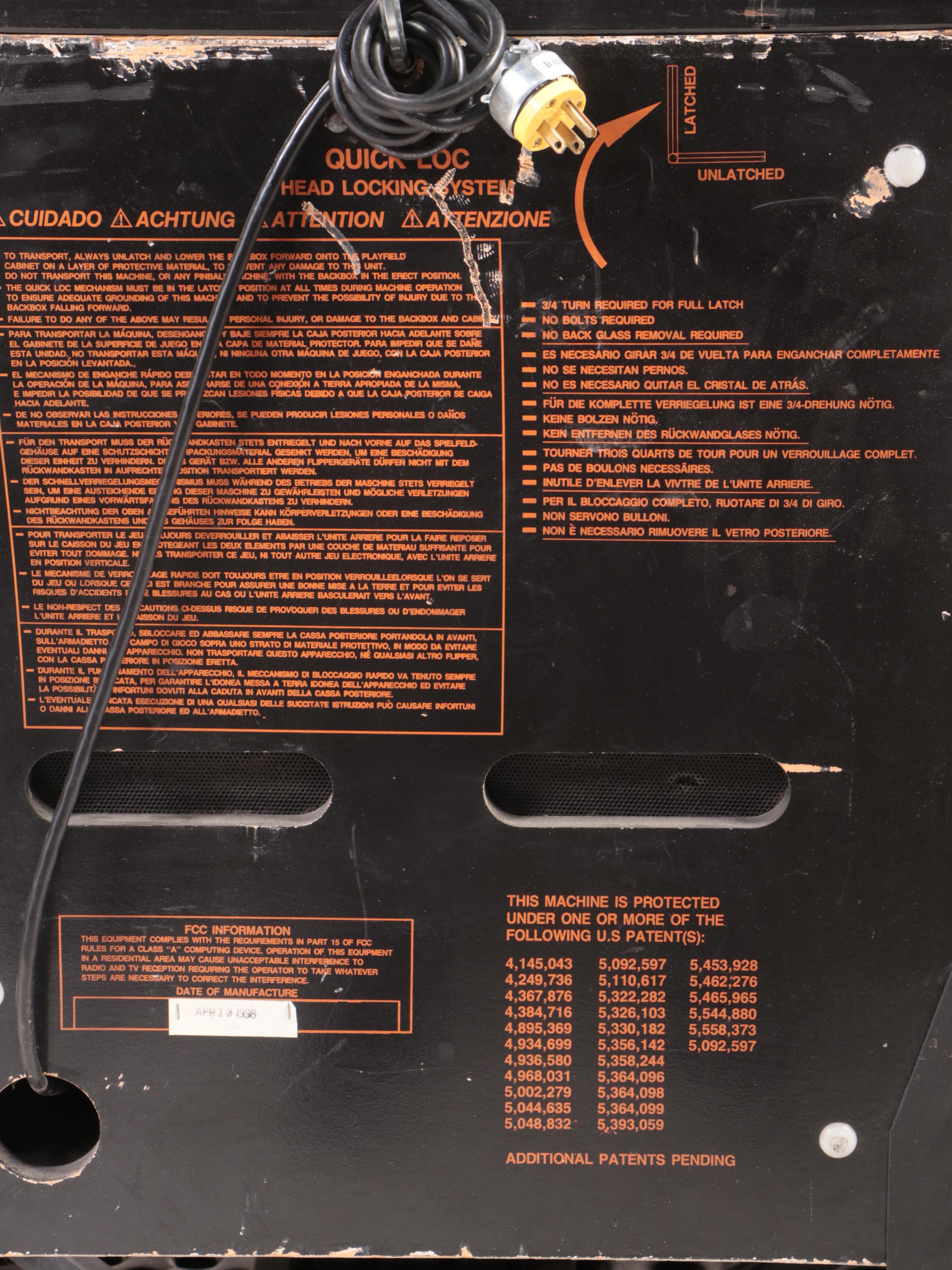 SEGA "Dodge Viper Night Drivin'" Pinball Machine