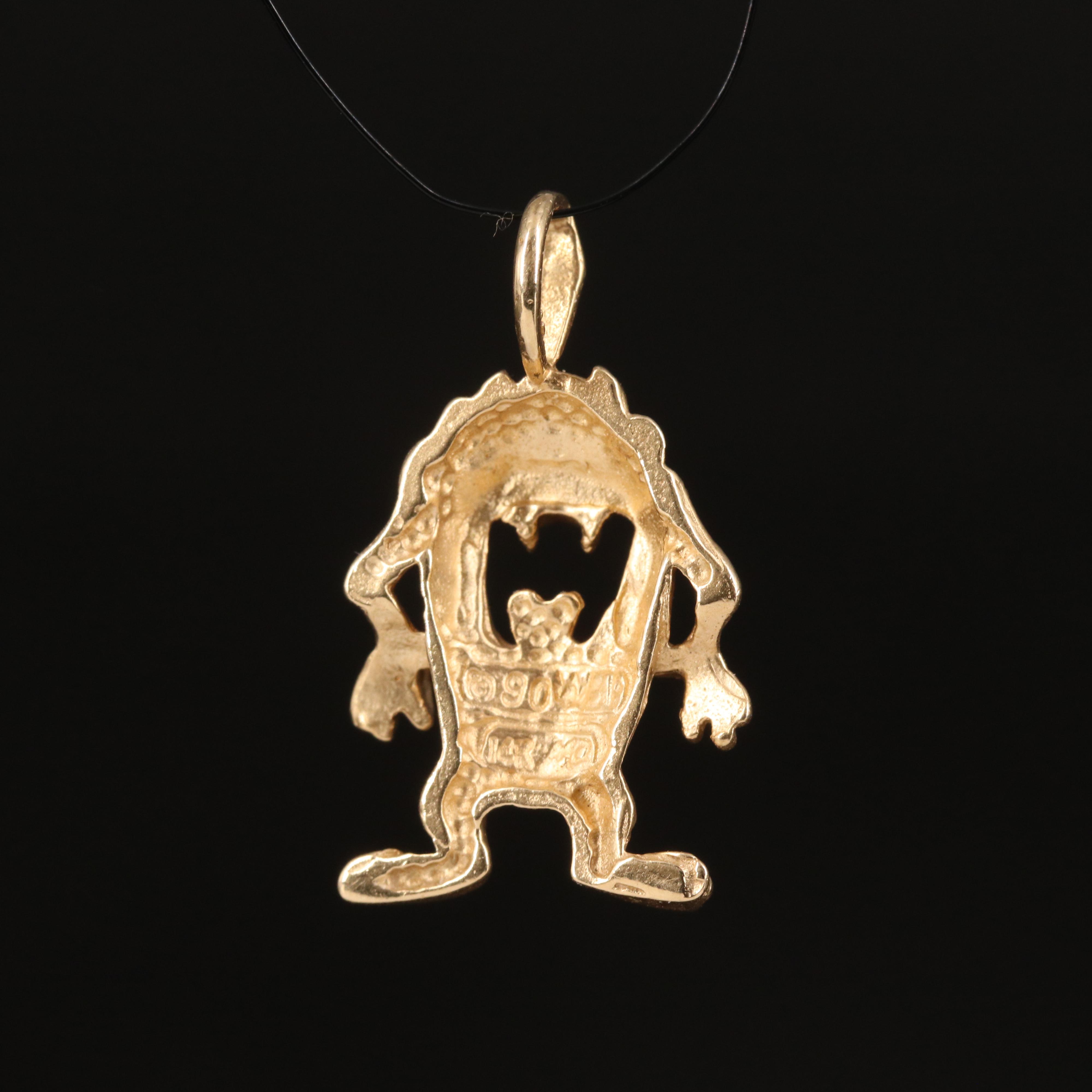 Looney Tunes "Tasmanian Devil" 14K Charm
