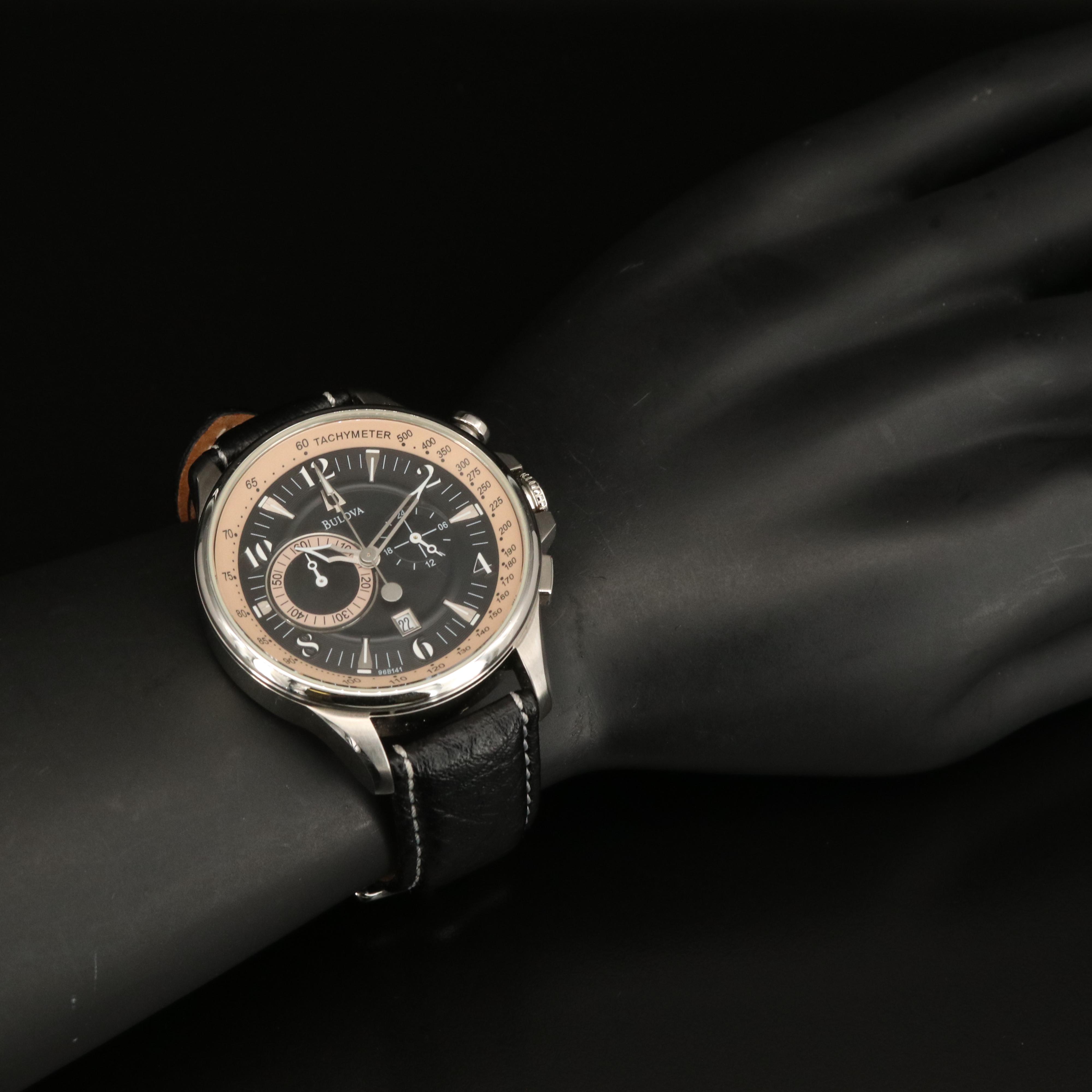 Bulova Stainless Steel Adventurer Chronograph Watch