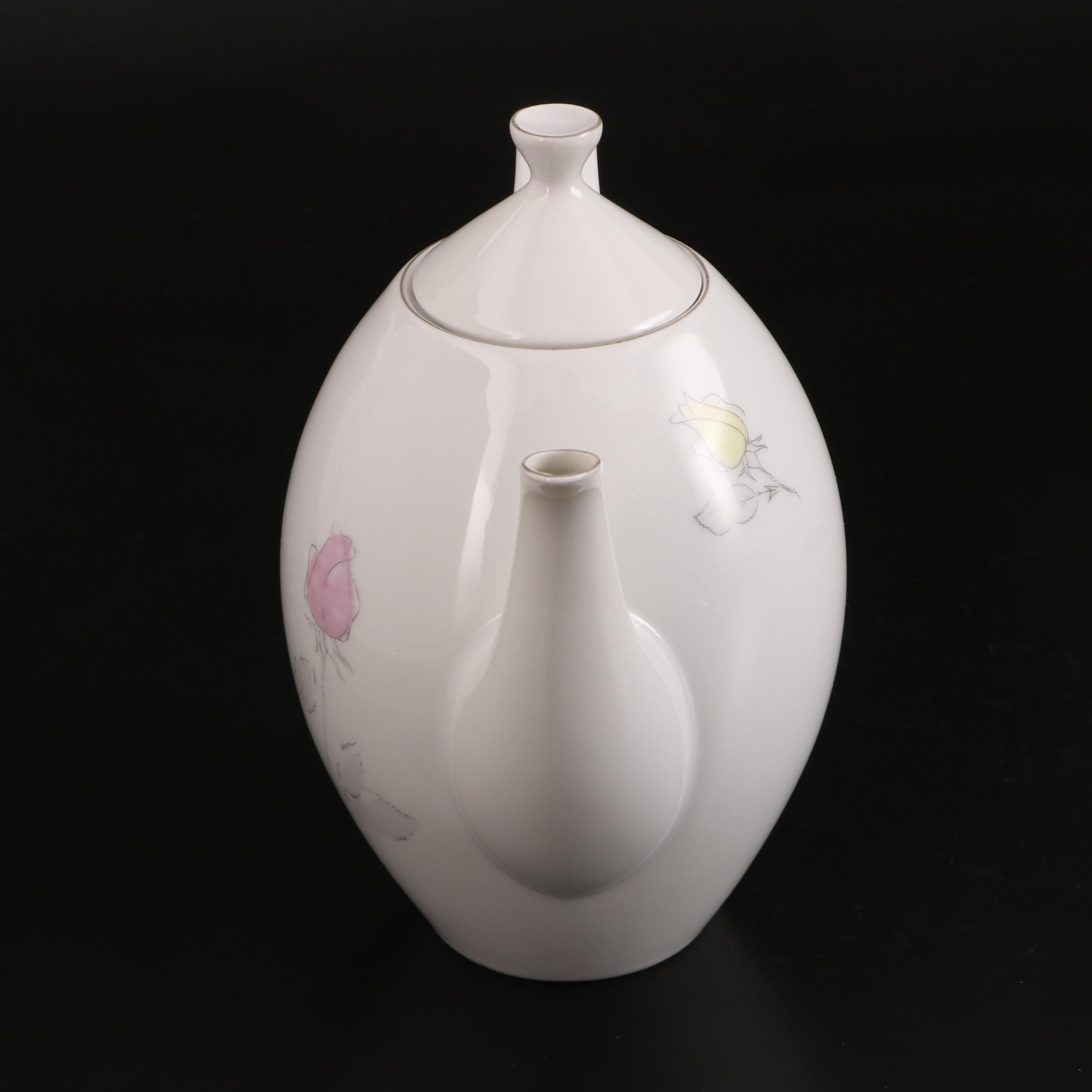 Arzberg Floral Porcelain Tea Set, Mid-20th Century