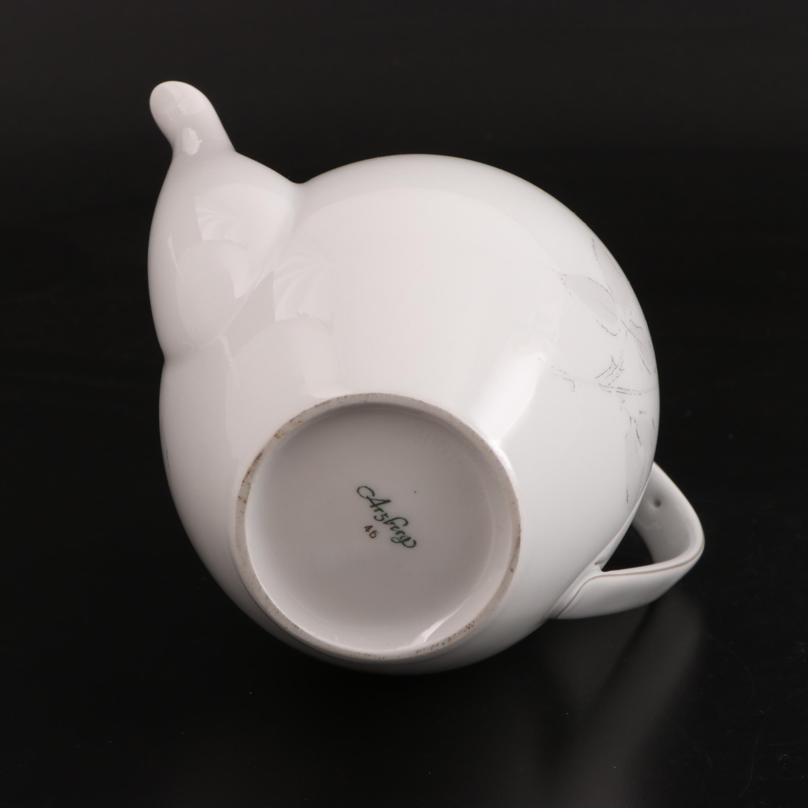 Arzberg Floral Porcelain Tea Set, Mid-20th Century