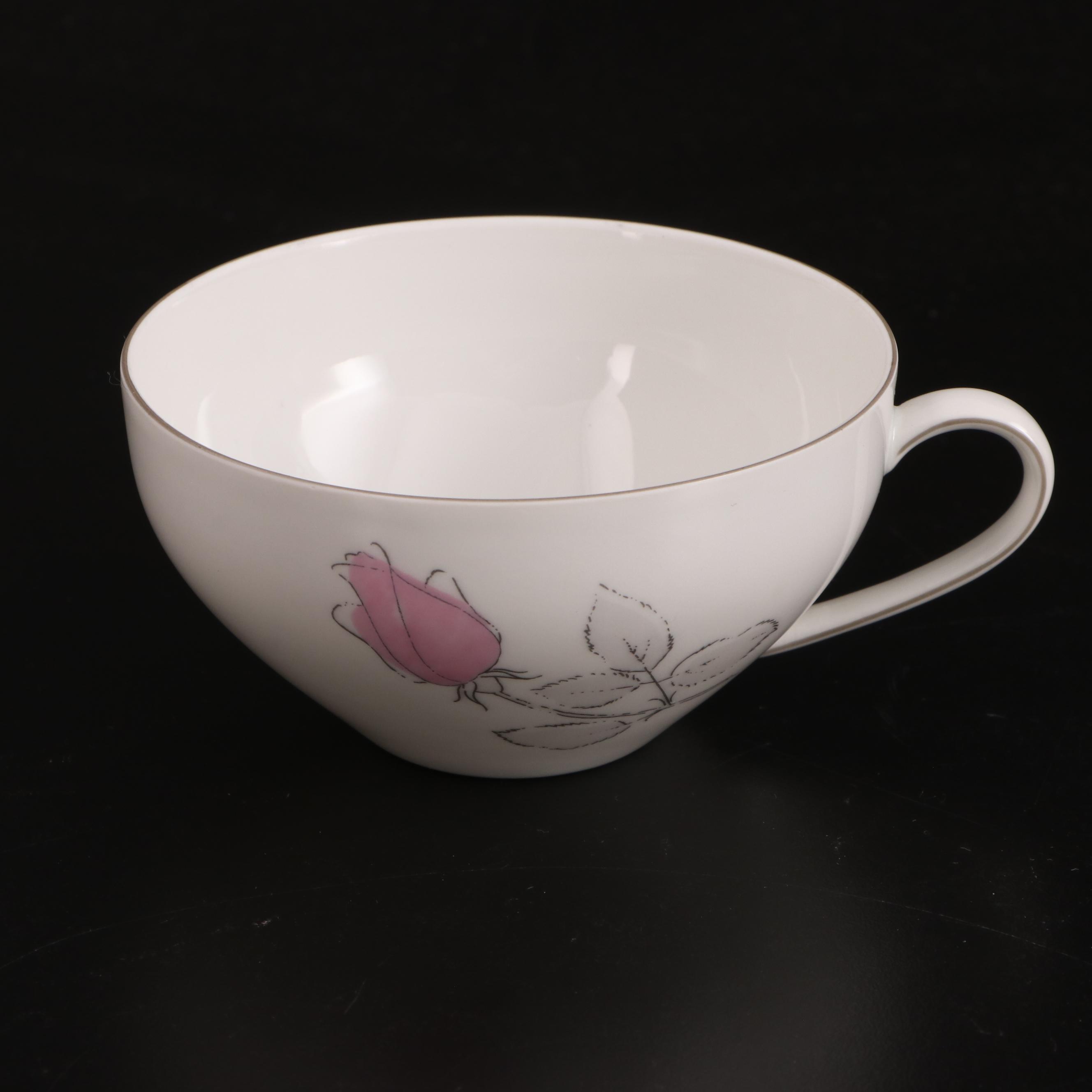 Arzberg Floral Porcelain Tea Set, Mid-20th Century