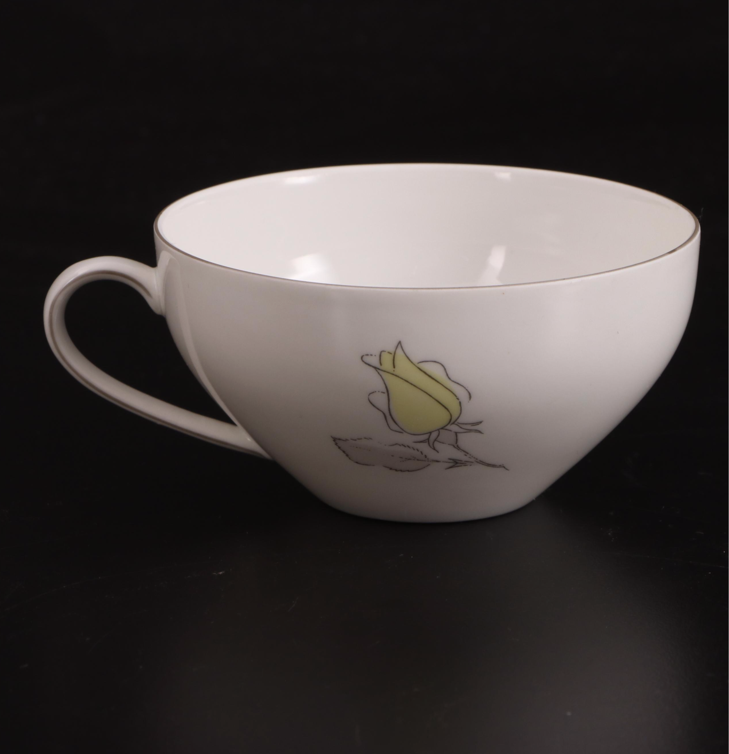 Arzberg Floral Porcelain Tea Set, Mid-20th Century