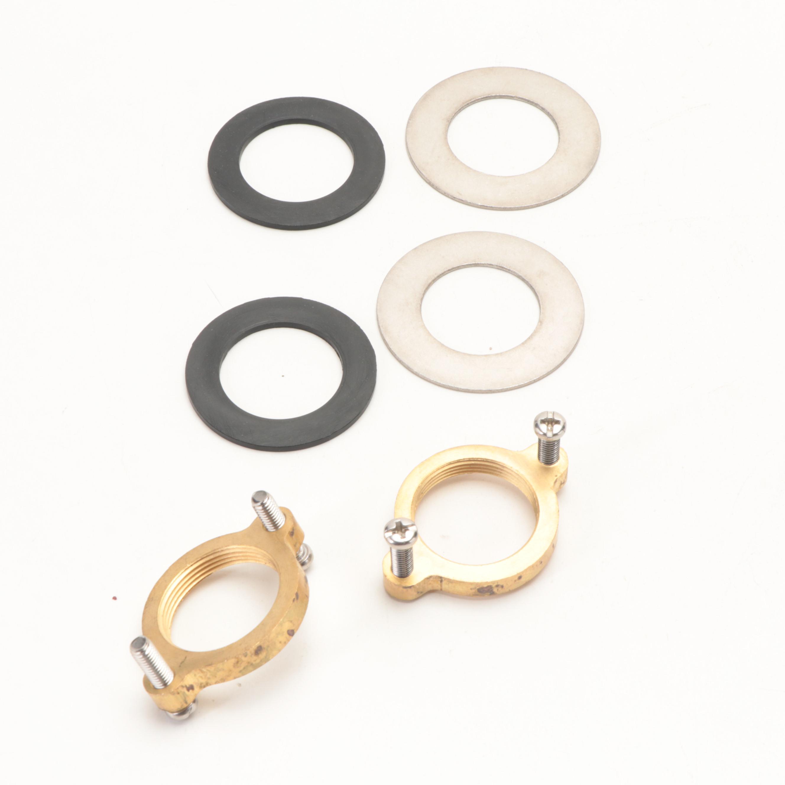 Brushed Gold Finish Pull-Down Bridge Kitchen Faucet