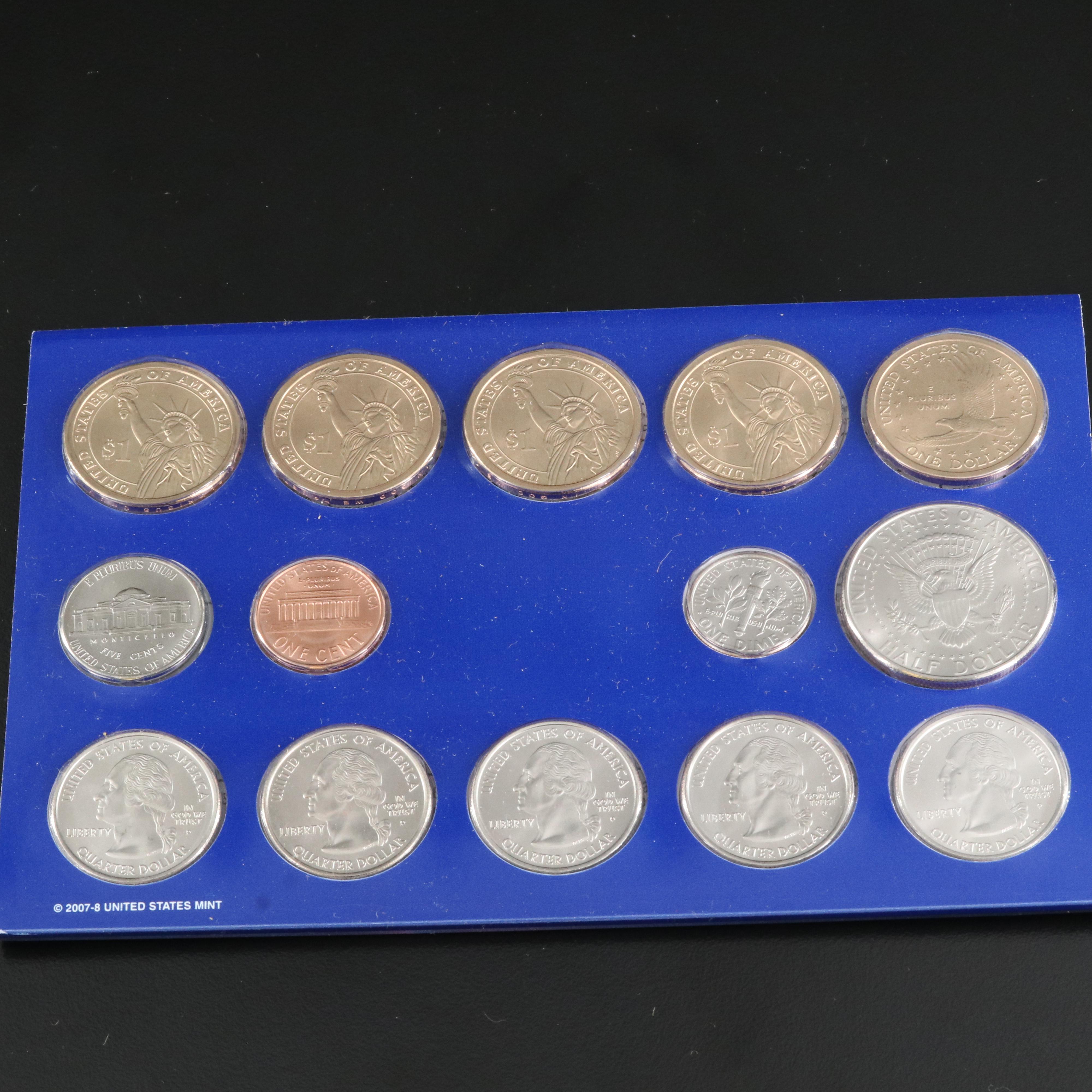 Six U.S. Mint Uncirculated Sets