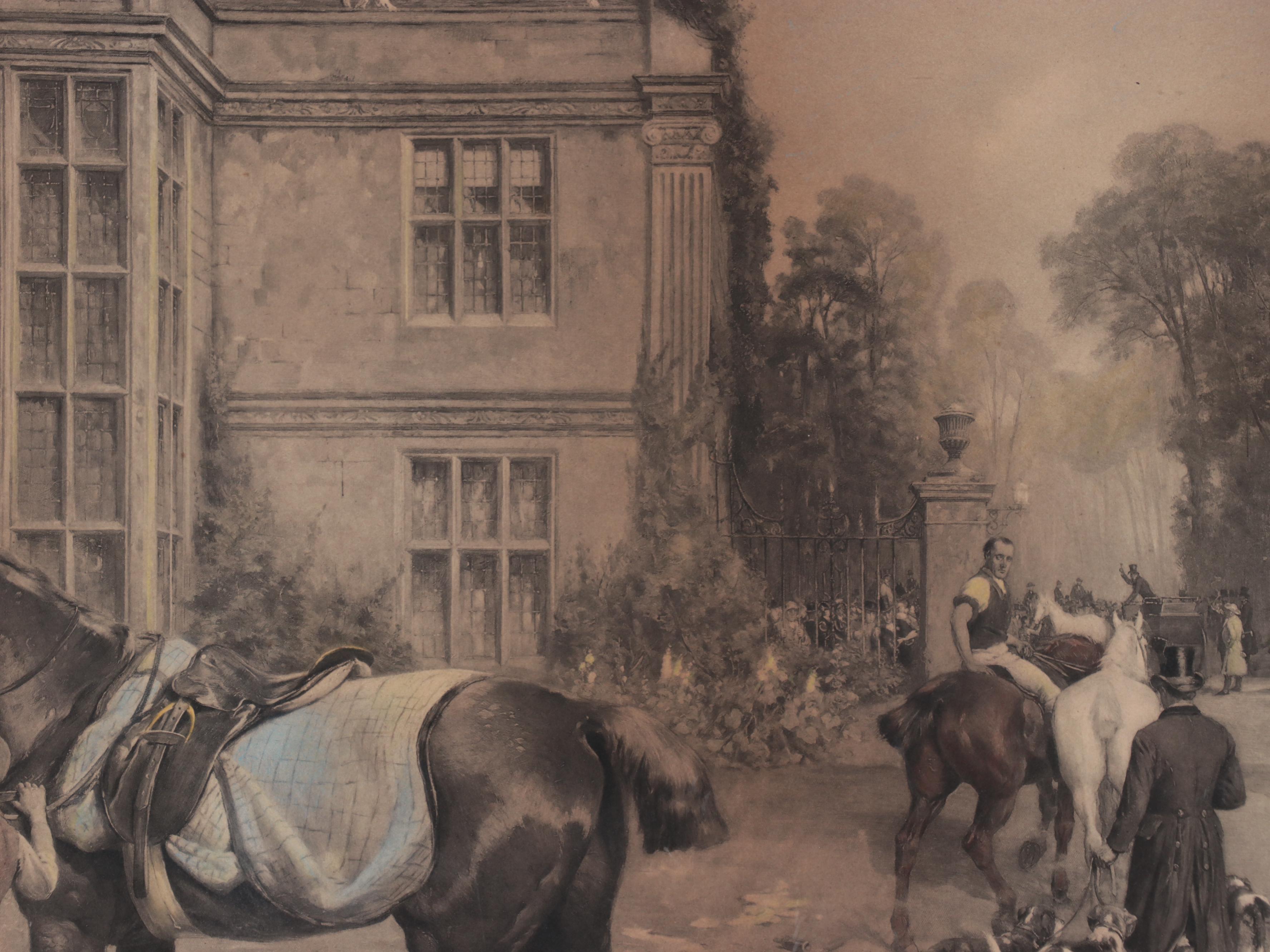 Engraving After Samuel Edmund Waller "The Day of Reckoning," 1884