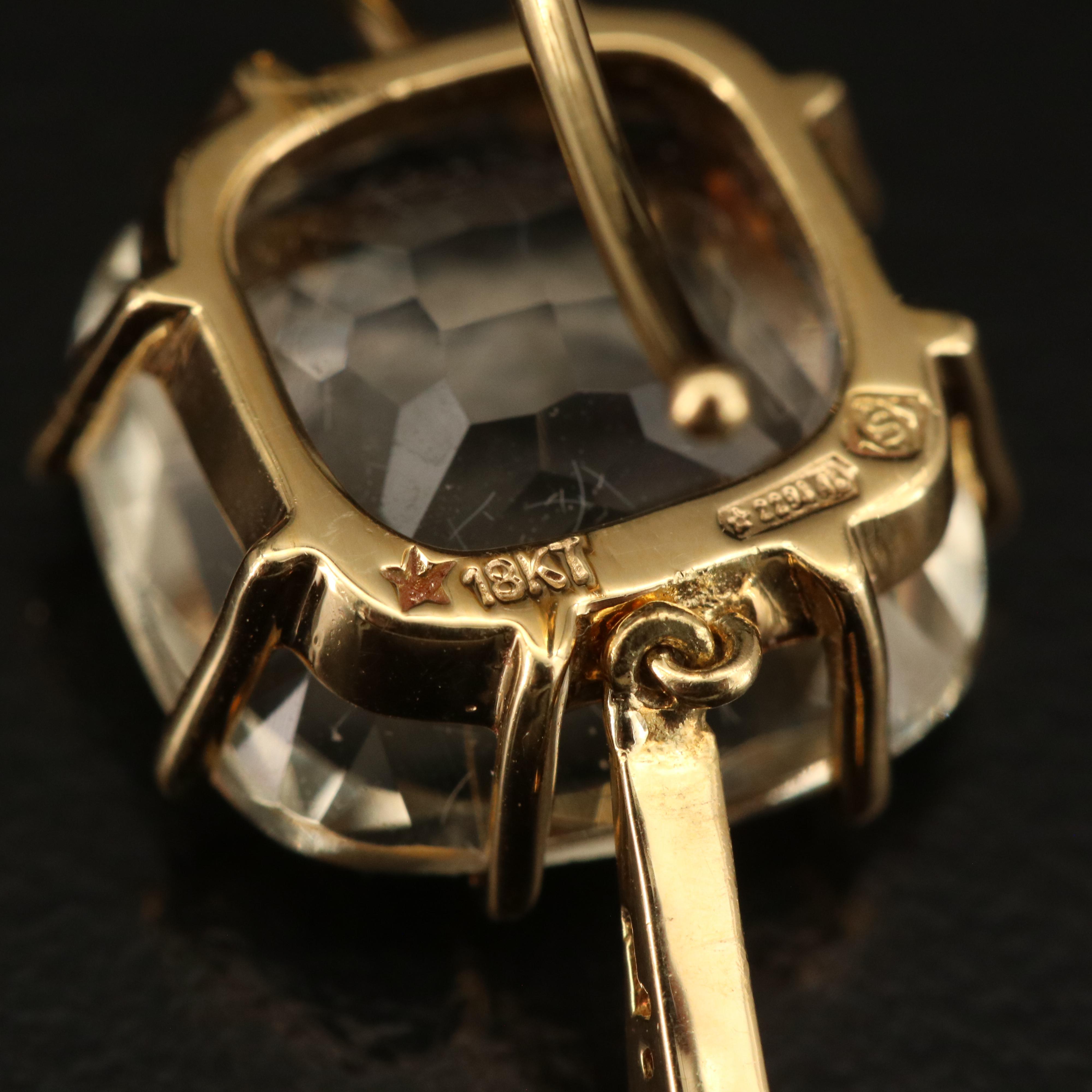 H. Stern 18K Citrine and Diamond Moonlight Earrings