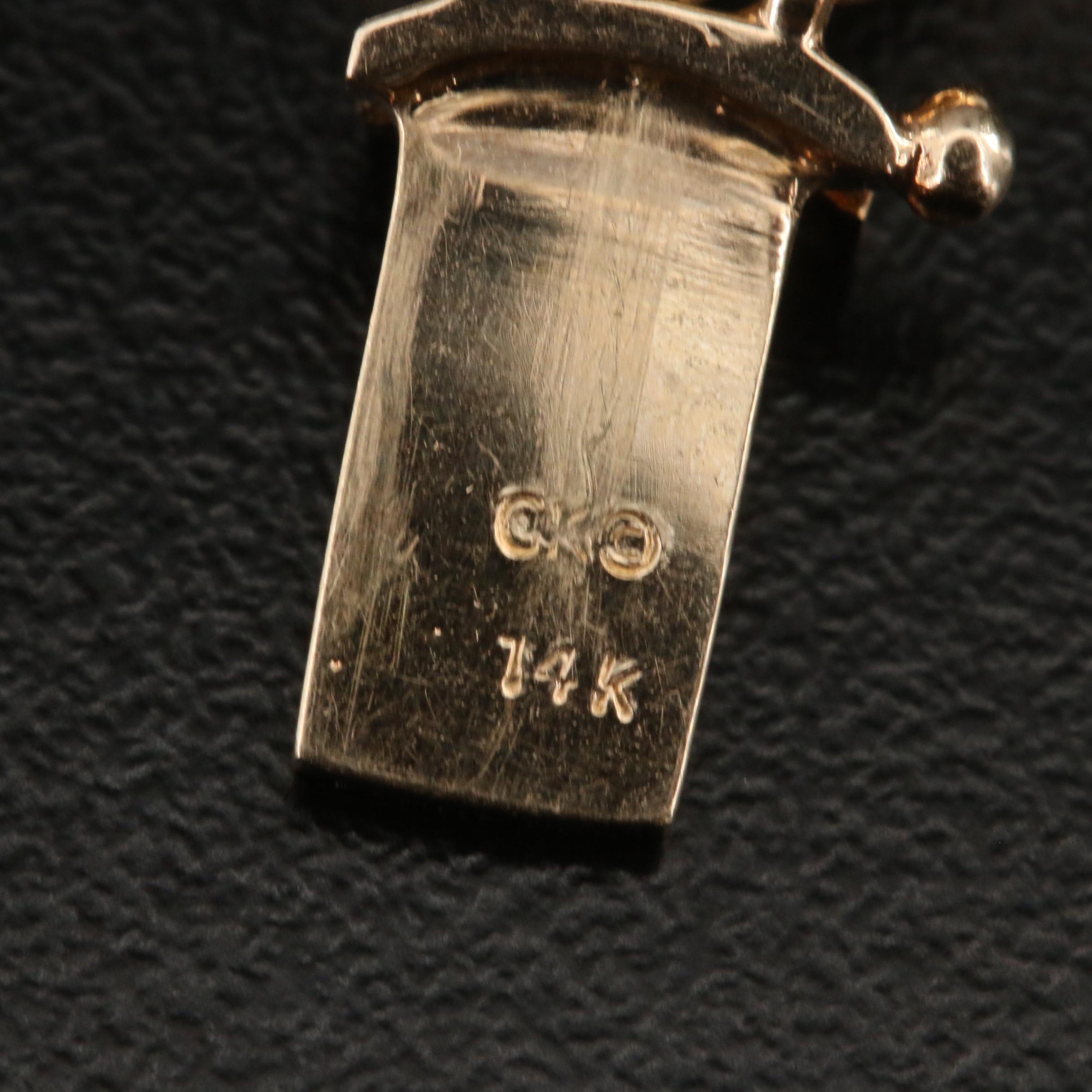 Goldman Kolber 14K Tourmaline, Aquamarine, Diamond and Gemstone Slide Bracelet