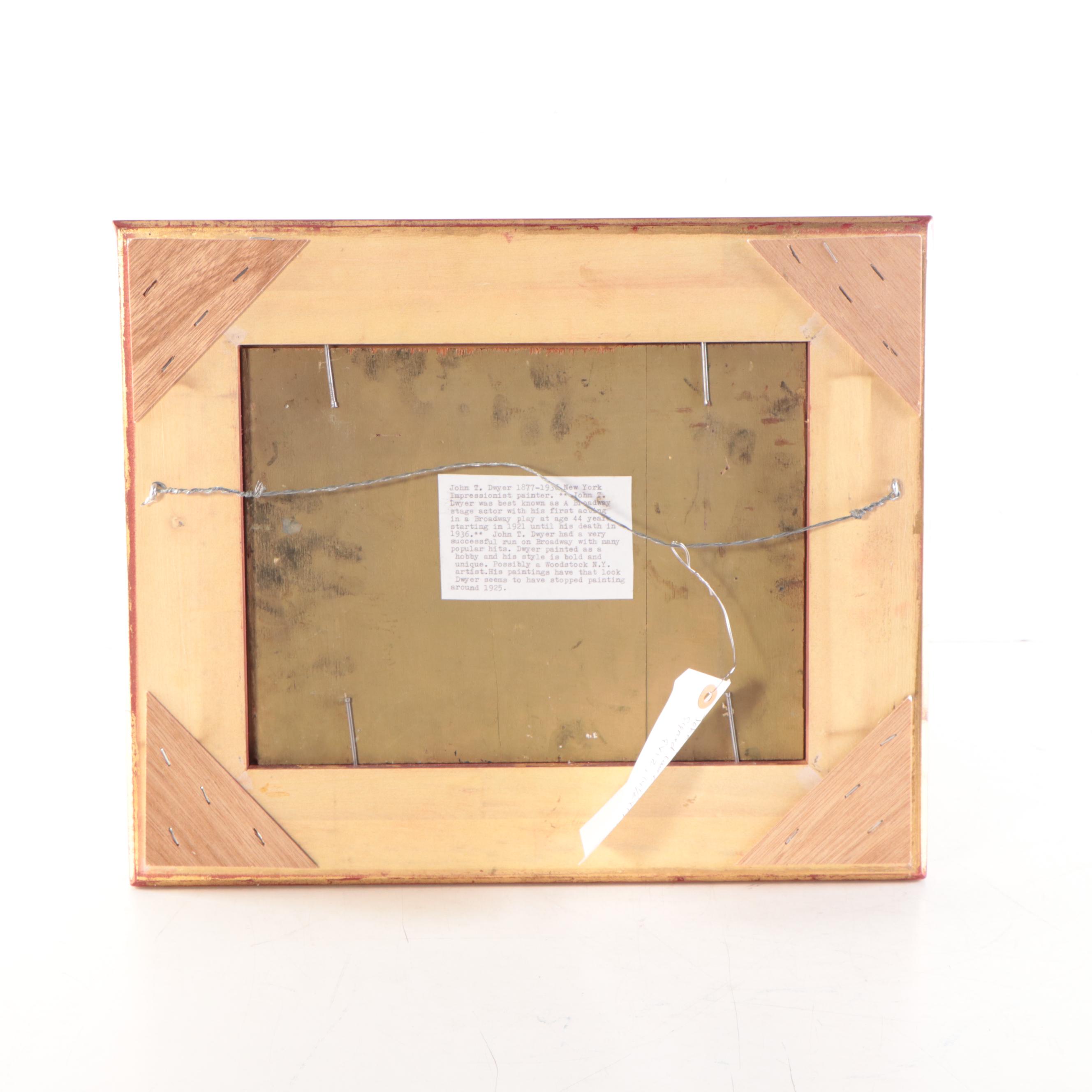 John Dwyer Landscape Oil Painting of Cabin