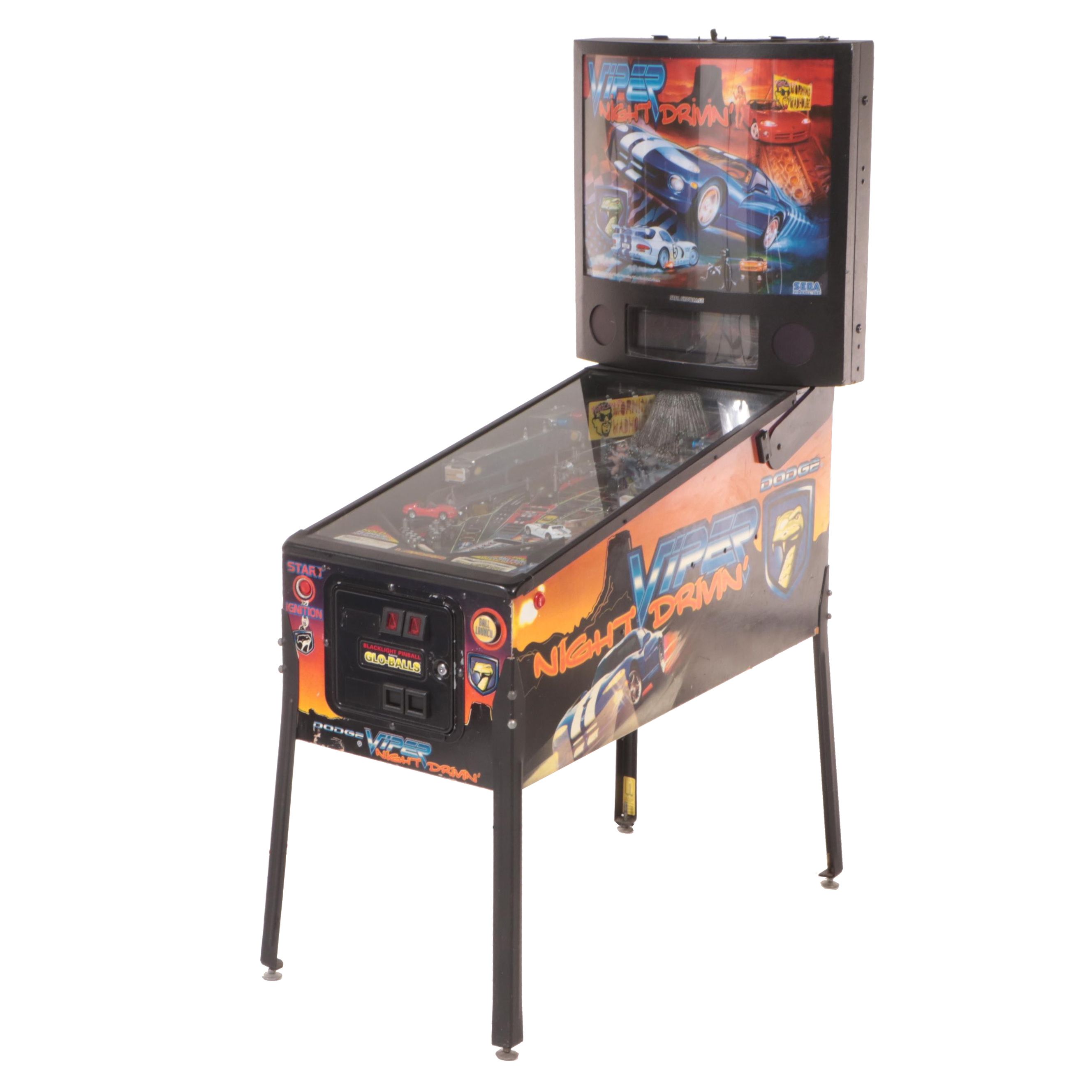 SEGA "Dodge Viper Night Drivin'" Pinball Machine