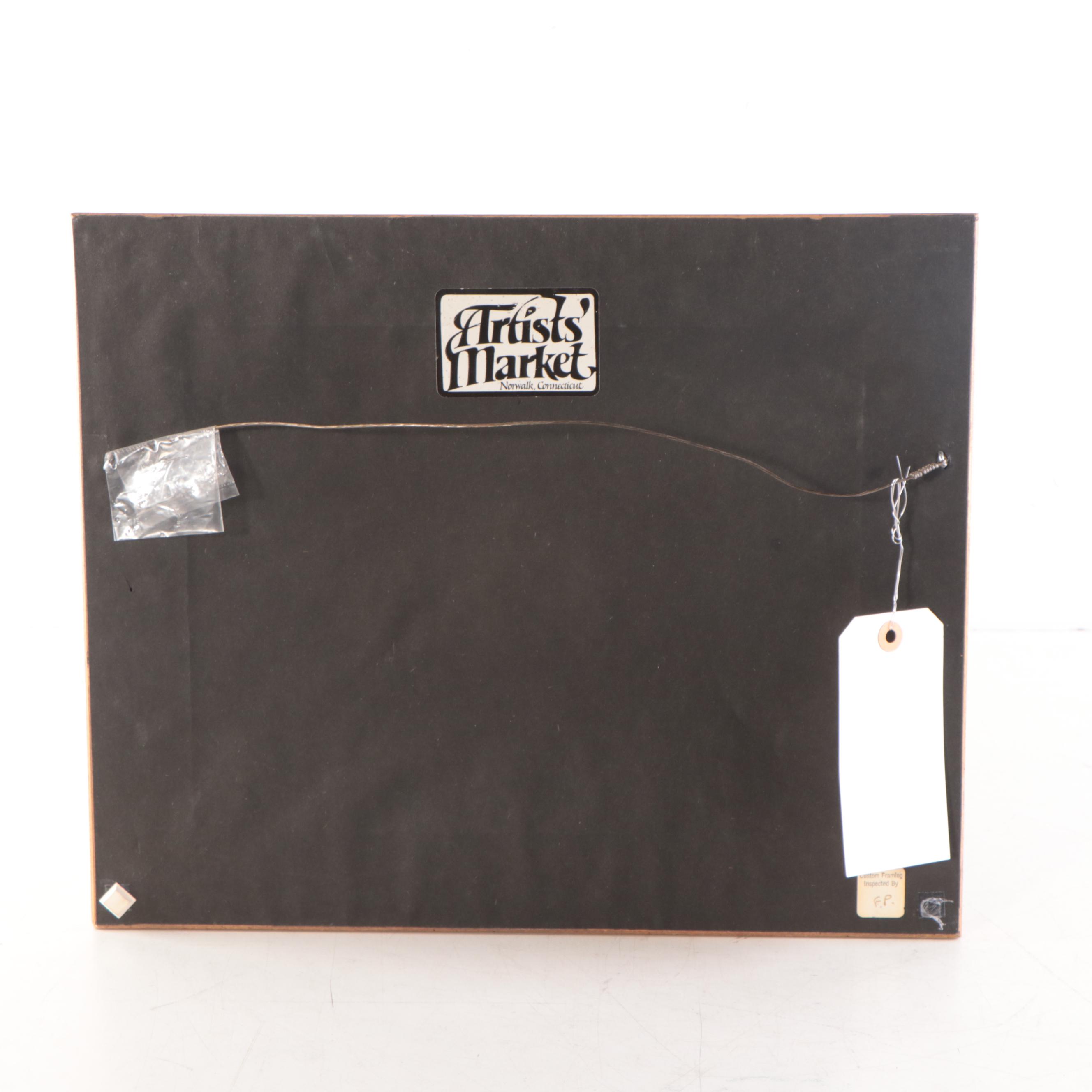 Richard Stalter Figural Landscape Oil Painting