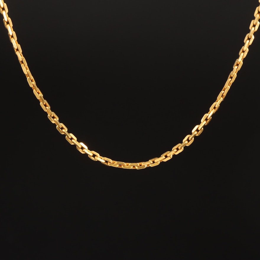 24K Cable Chain Necklace