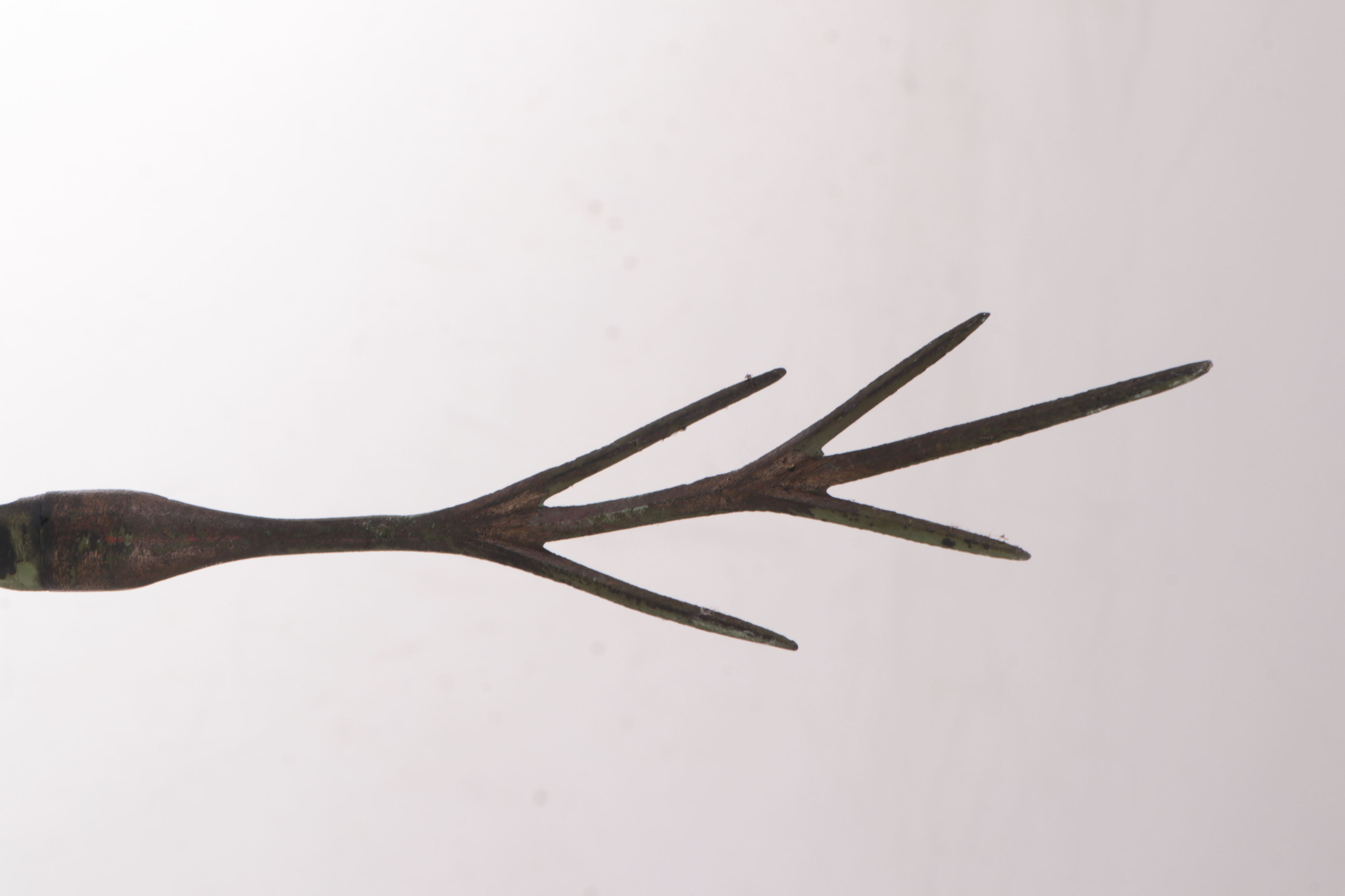 Victorian Metal and Glass Lightning Rod with Display Stand