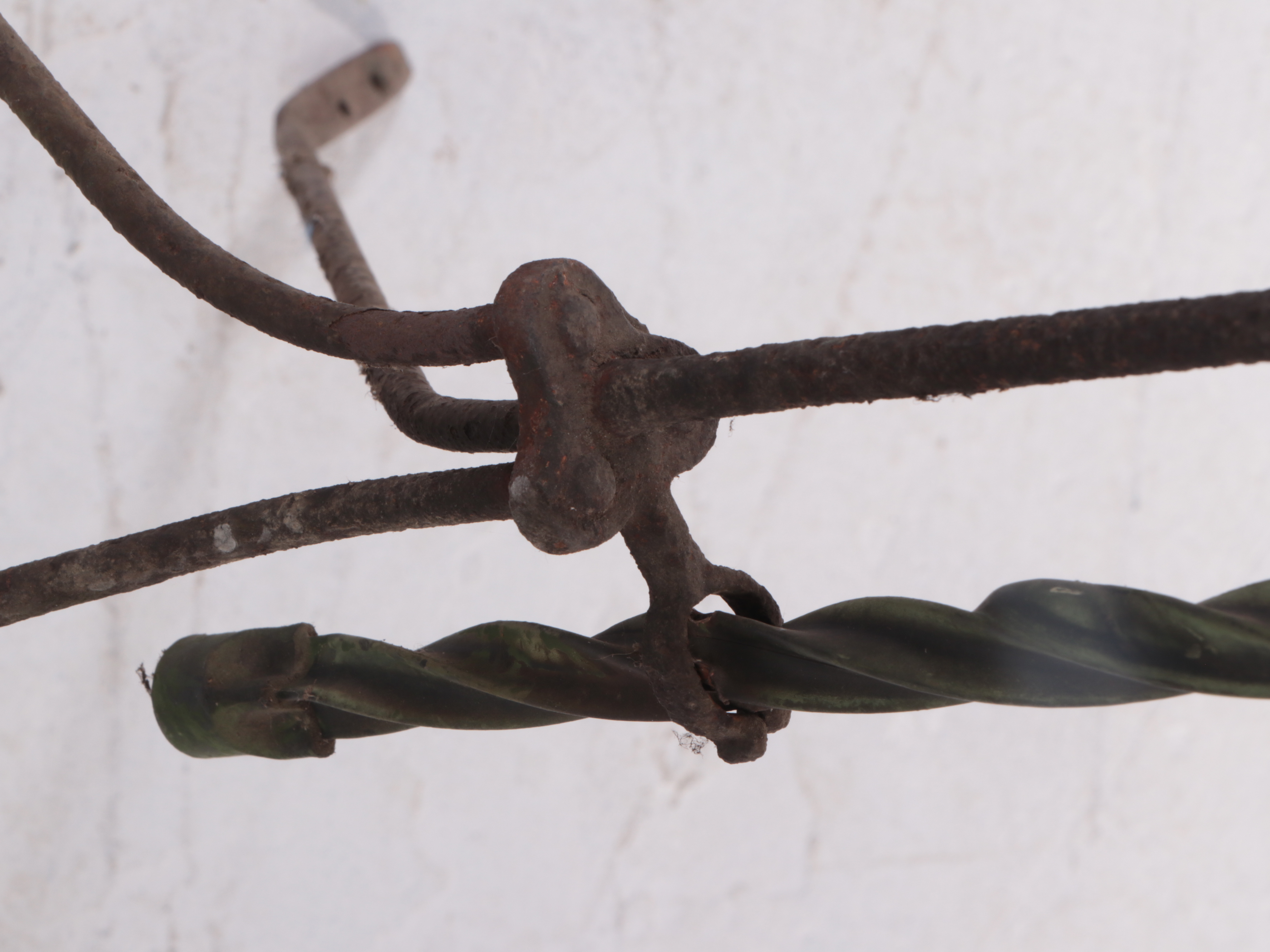 Victorian Metal and Glass Lightning Rod with Display Stand