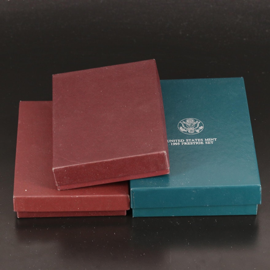 Three U.S. Mint Prestige Proof Coin Sets