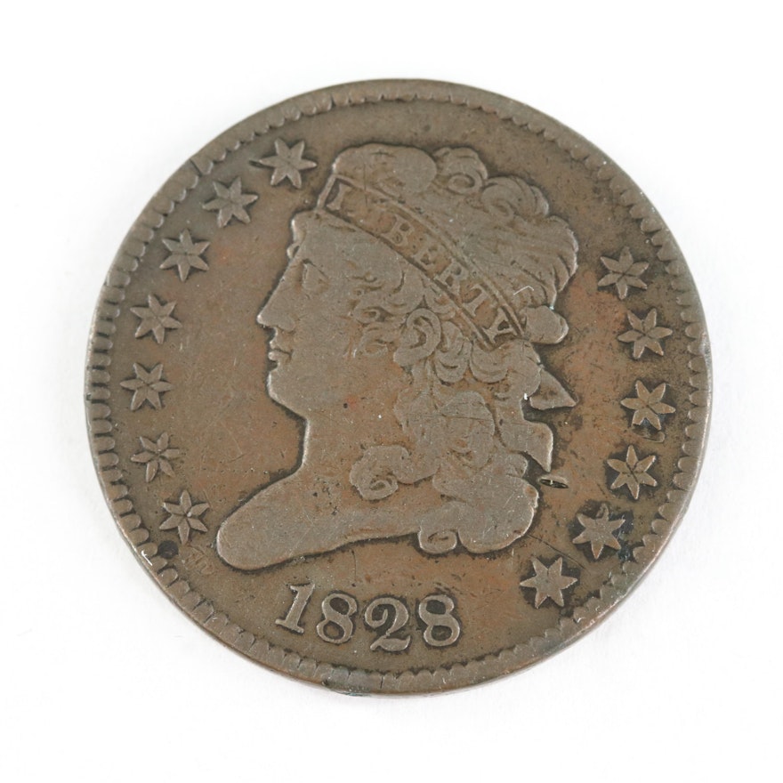 1828 Classic Head Half Cent