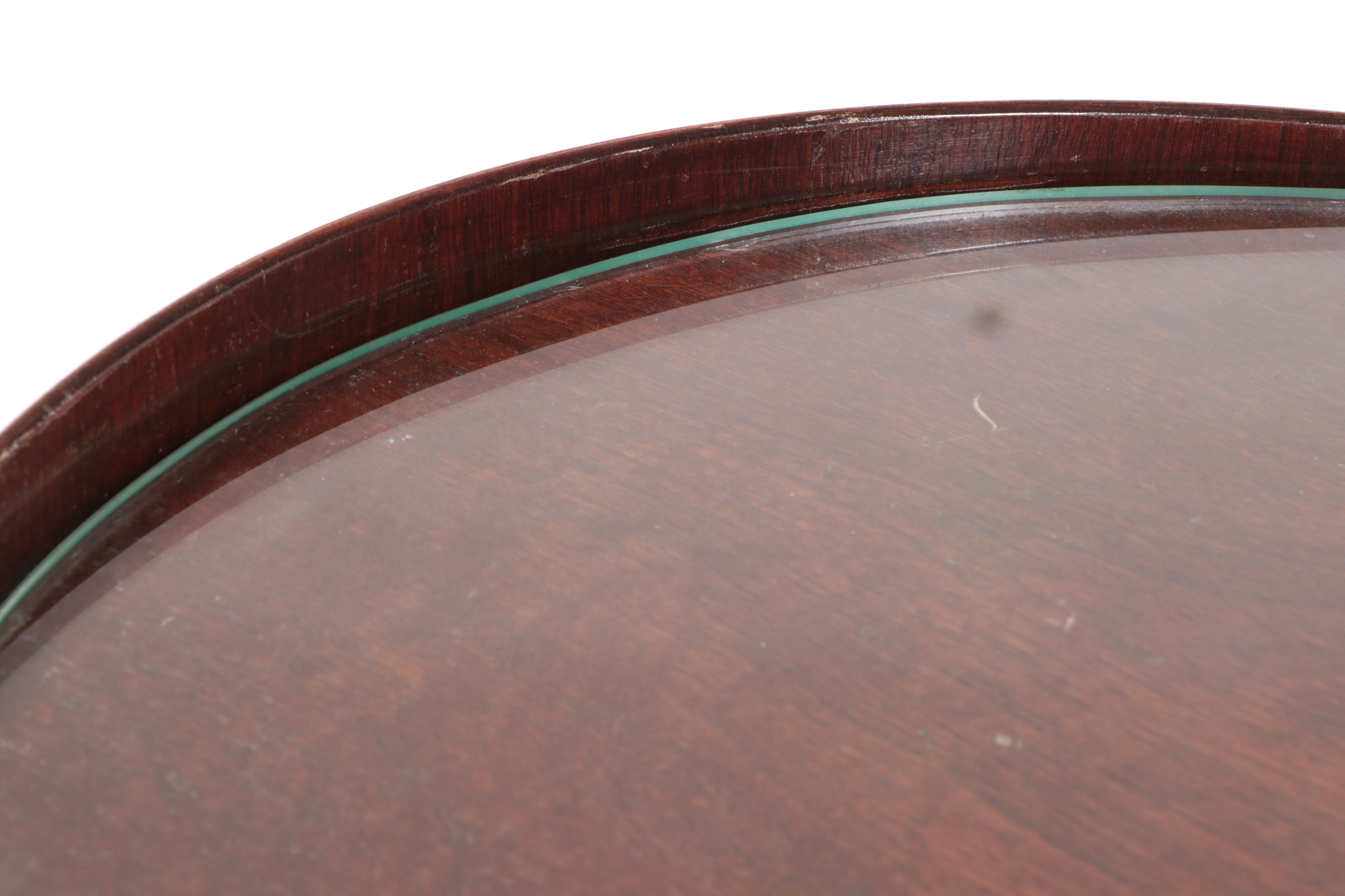 Mersman Classical Style Mahogany Lyre-Base Side Table, 20th Century