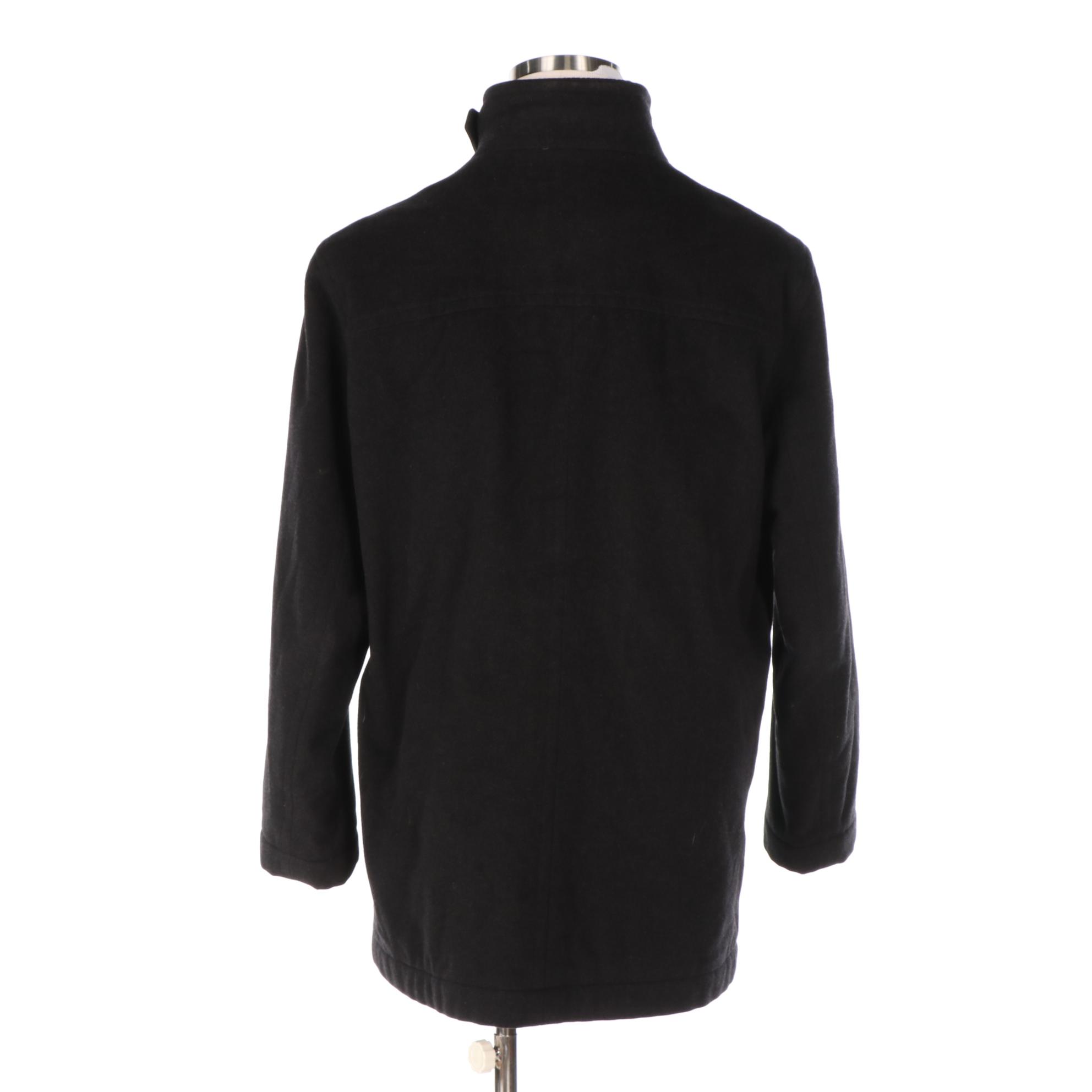 Men's BOSS Hugo Boss Zipper Front Overcoat