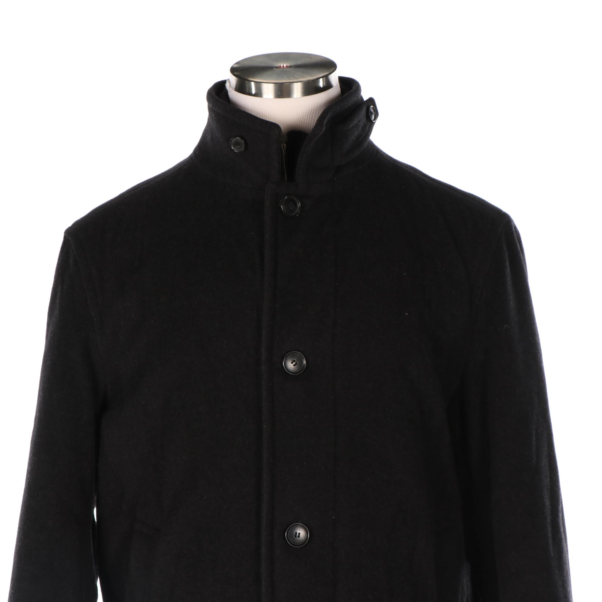Men's BOSS Hugo Boss Zipper Front Overcoat