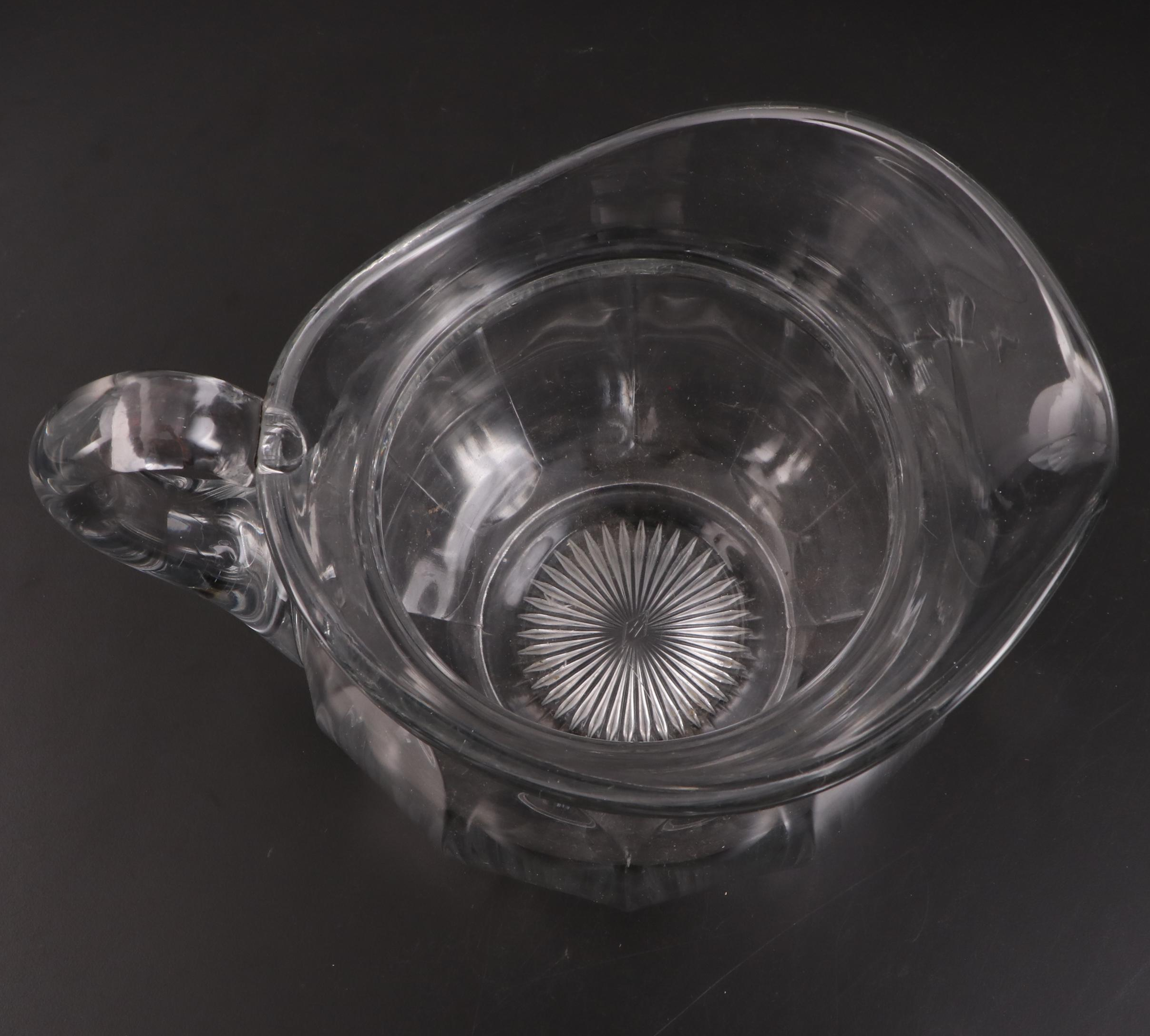 Heisey "Colonial Clear" Glass Pitcher, Early to Mid-20th Century