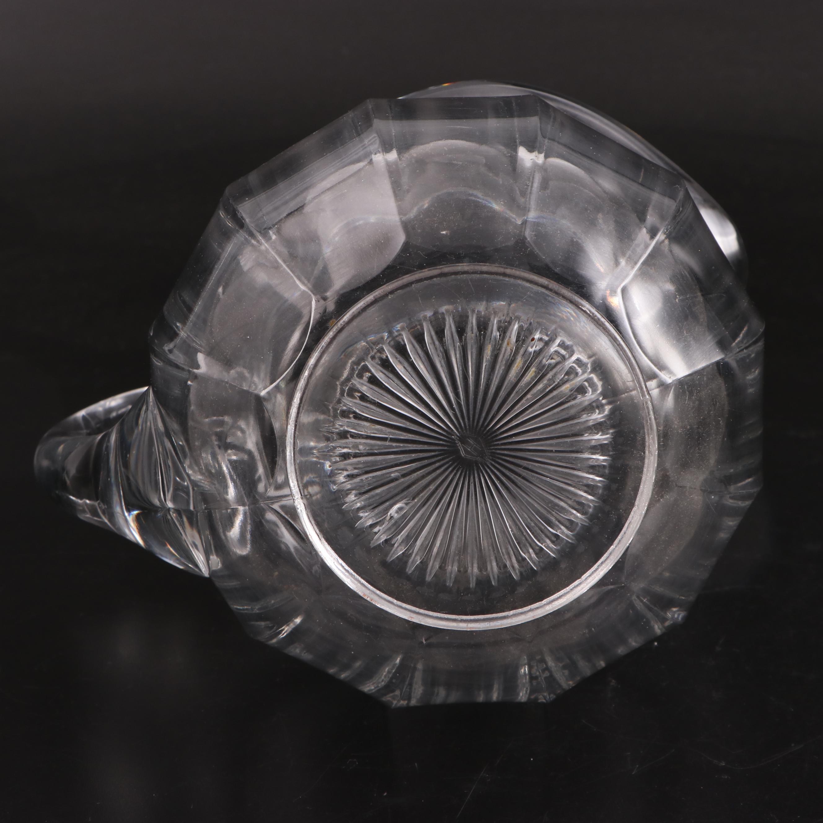 Heisey "Colonial Clear" Glass Pitcher, Early to Mid-20th Century