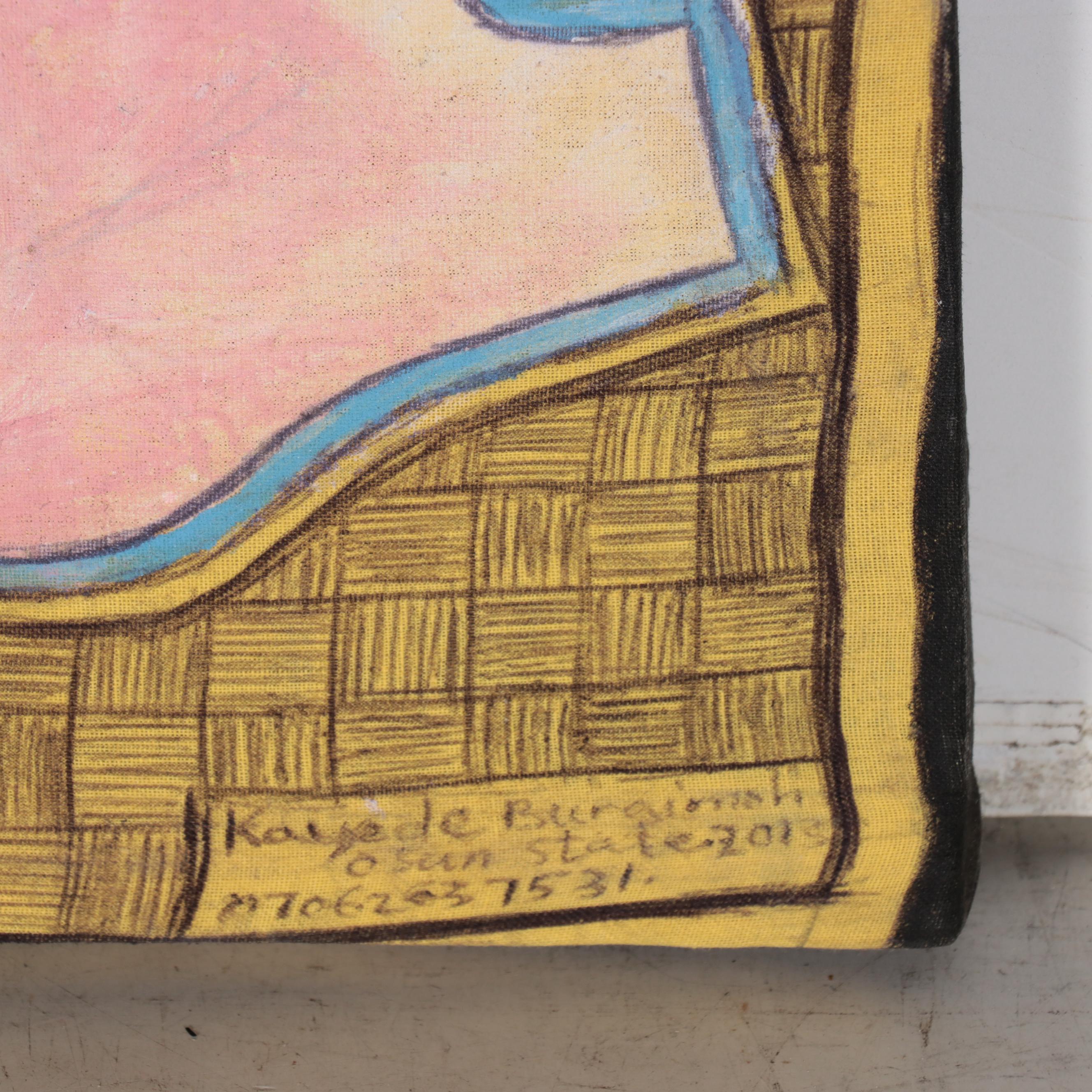 Kayode Buraimoh Mixed Media Painting, 2013