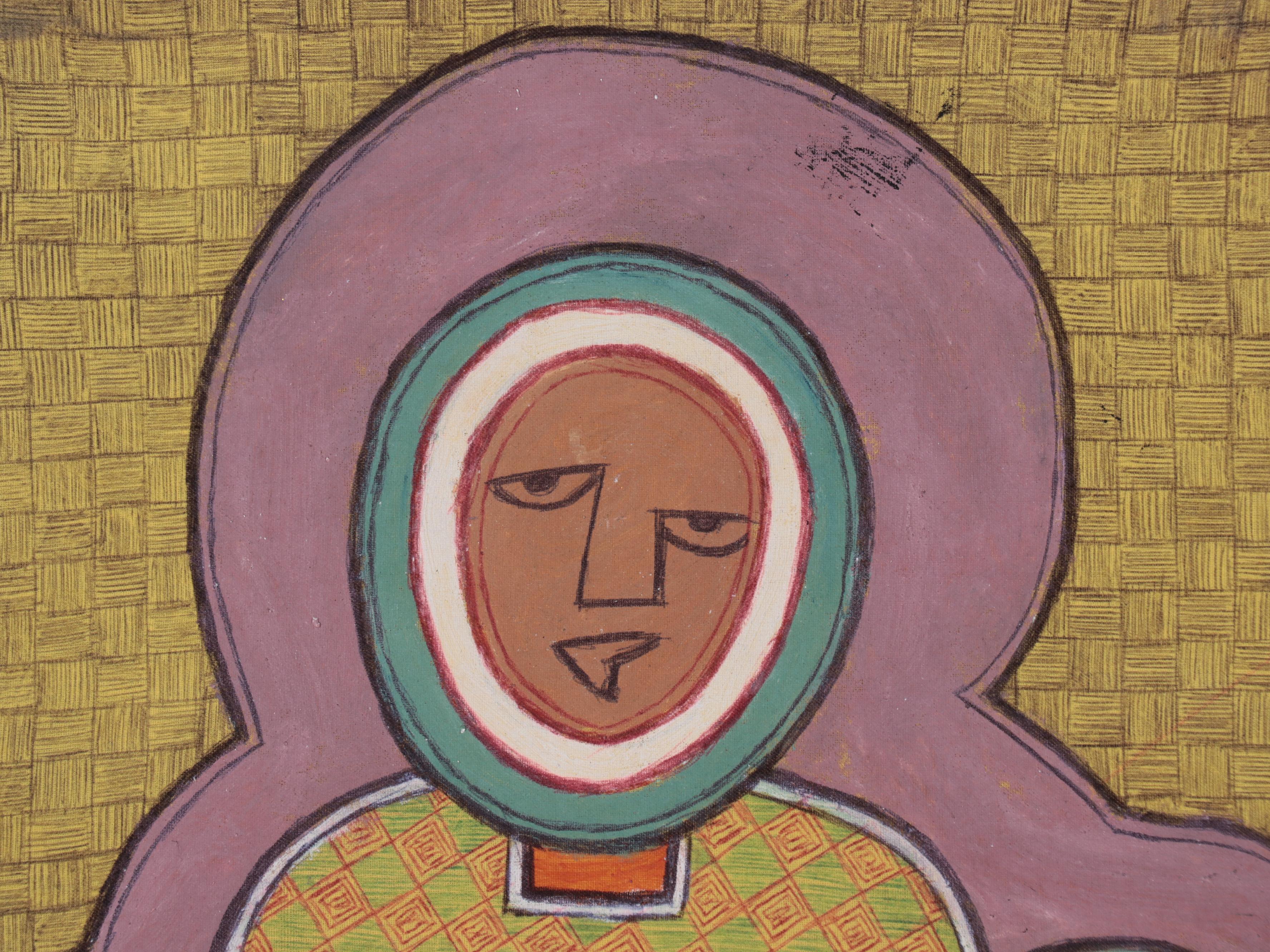 Kayode Buraimoh Mixed Media Painting, 2014