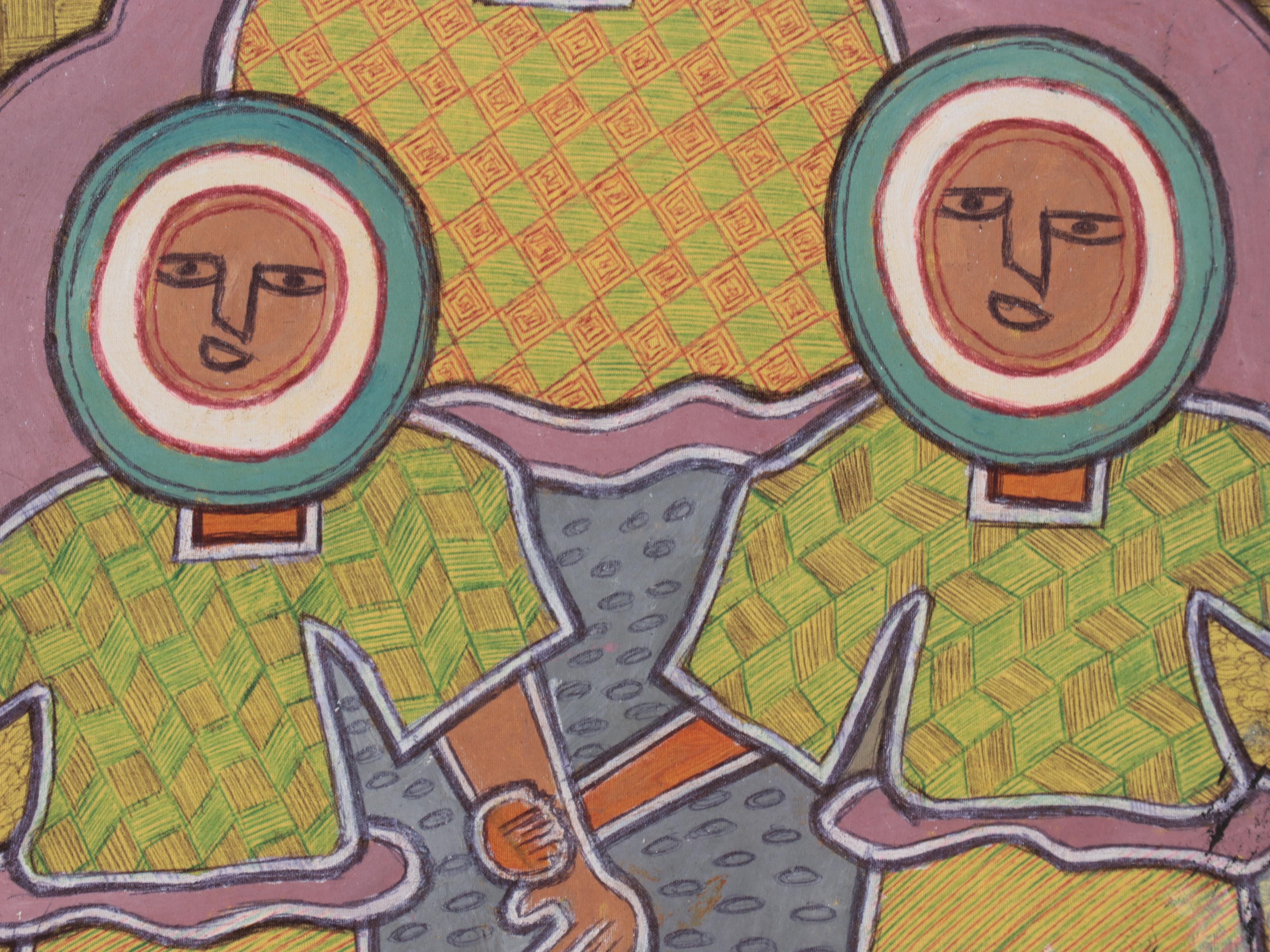 Kayode Buraimoh Mixed Media Painting, 2014