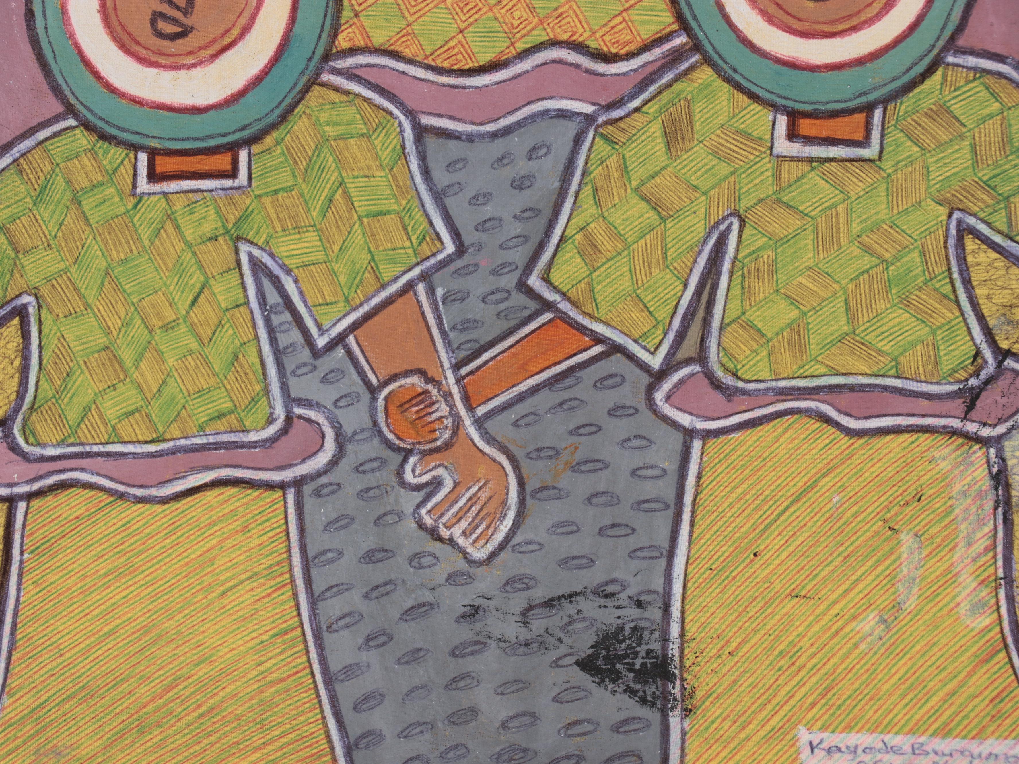 Kayode Buraimoh Mixed Media Painting, 2014