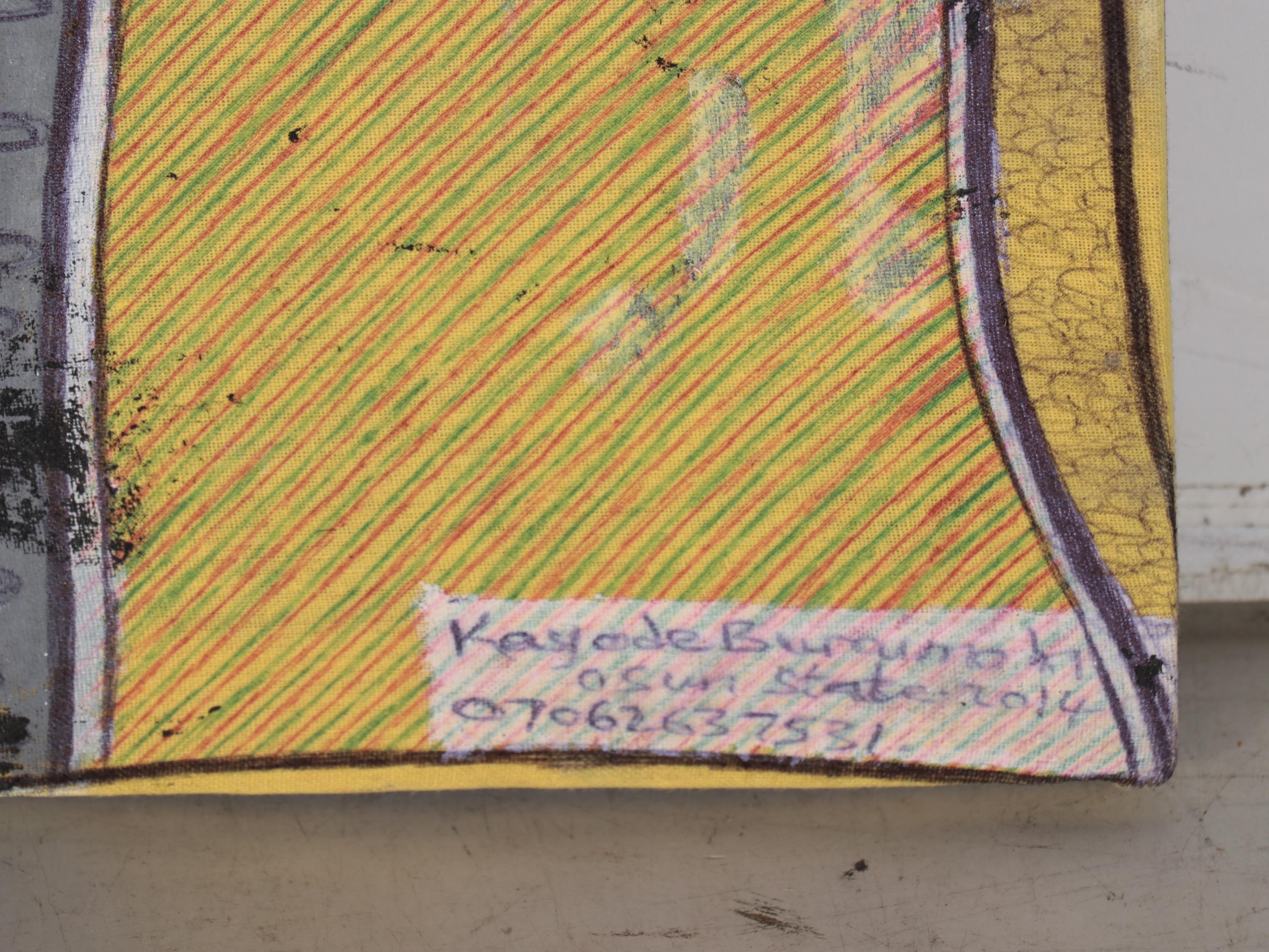 Kayode Buraimoh Mixed Media Painting, 2014