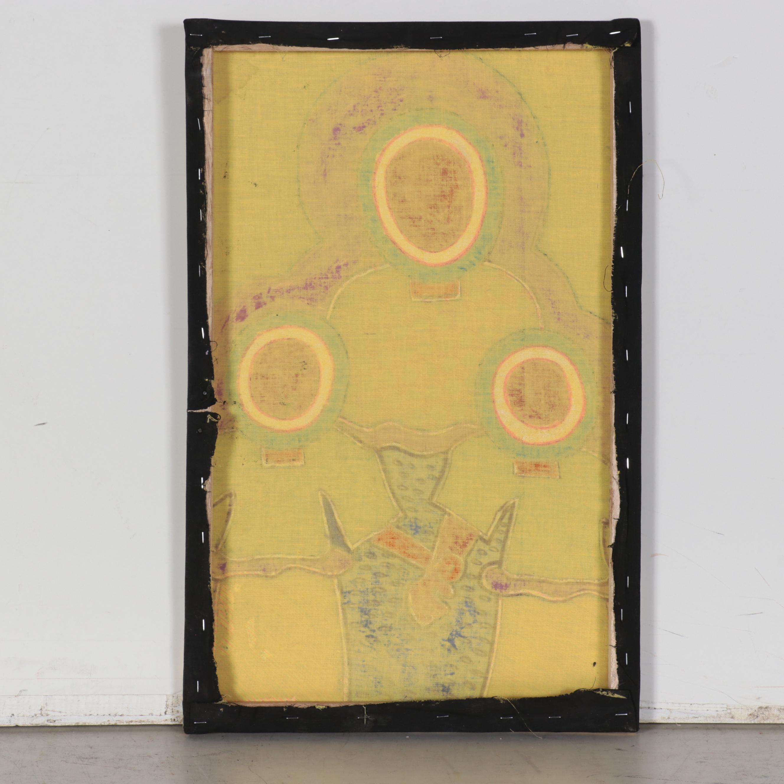 Kayode Buraimoh Mixed Media Painting, 2014