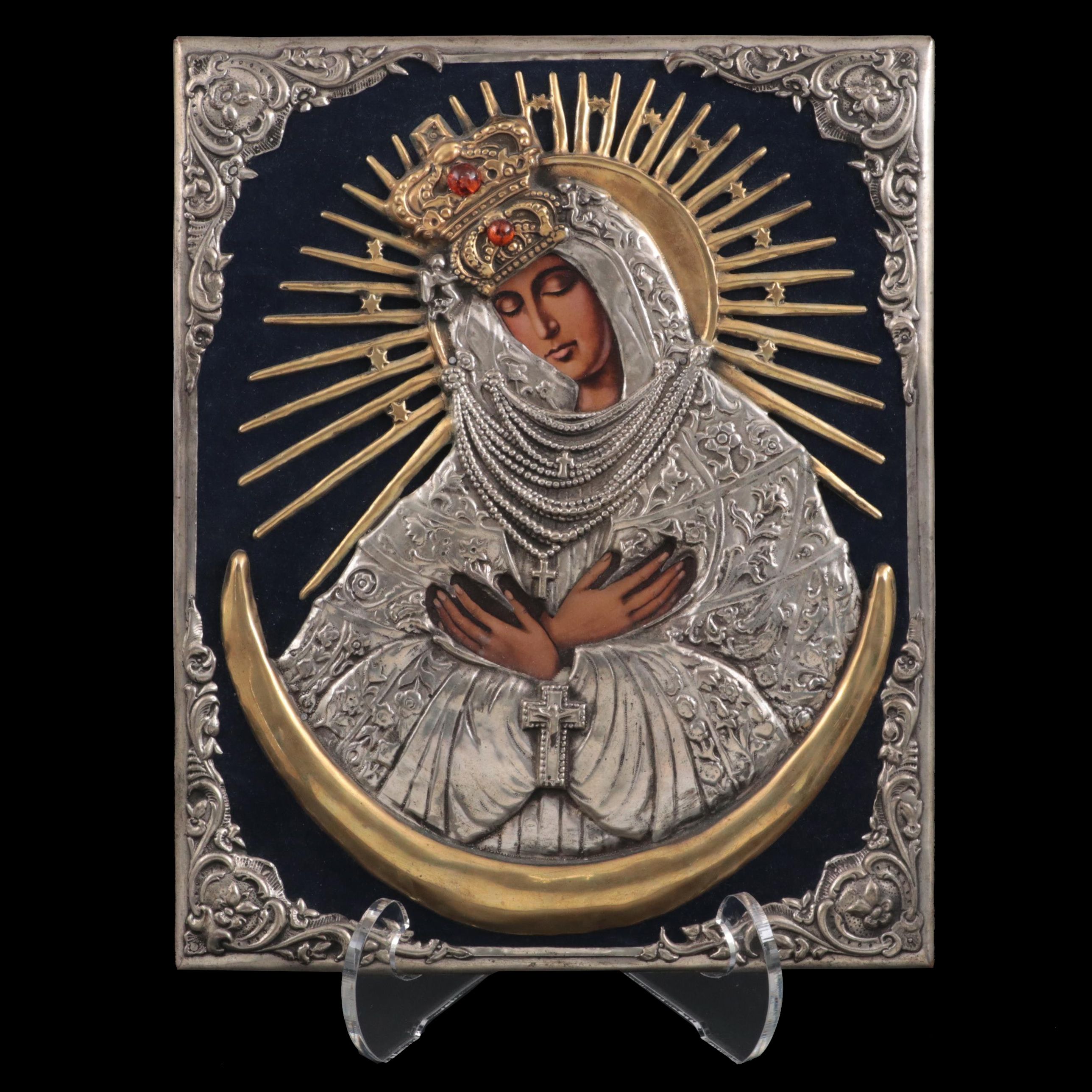Orthodox Icon of "Our Lady of Ostra Brama", Vilnius, Lithuania