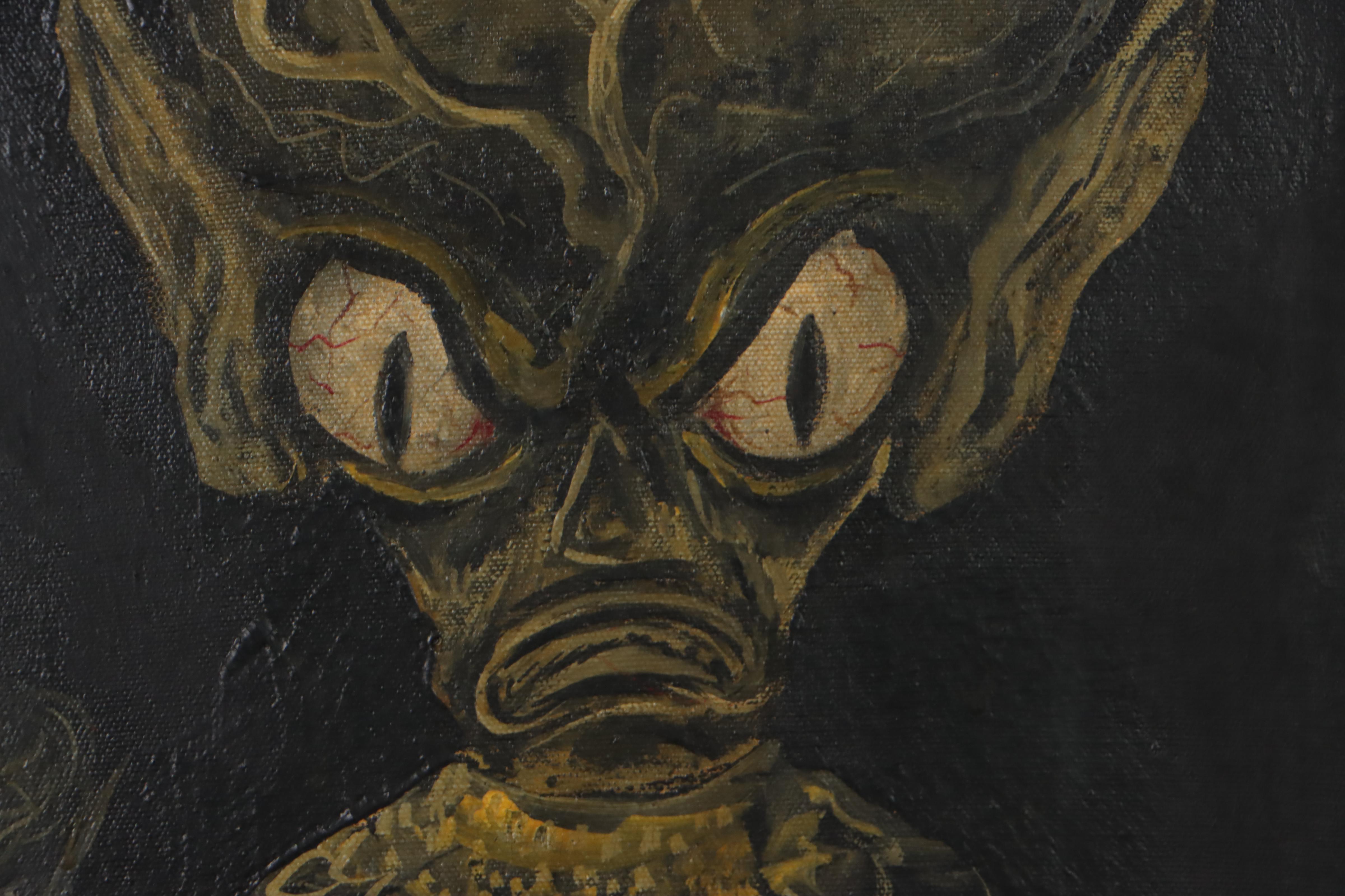 Leonard Fornalik Oil Painting "Invasion of the Saucer-men"