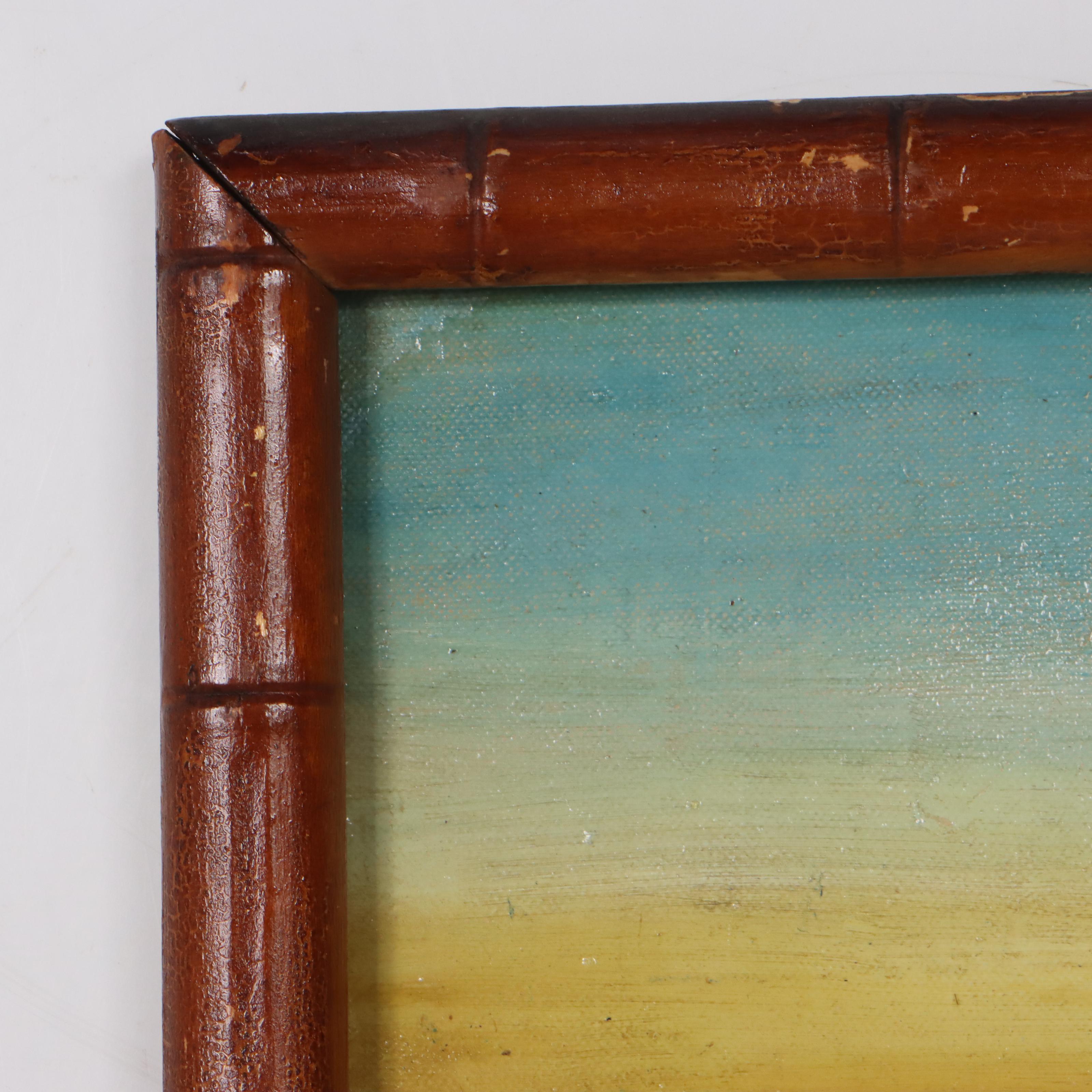 Helen Thomas Dranga Oil Painting of Polynesian Wayfinders, Early 20th Century