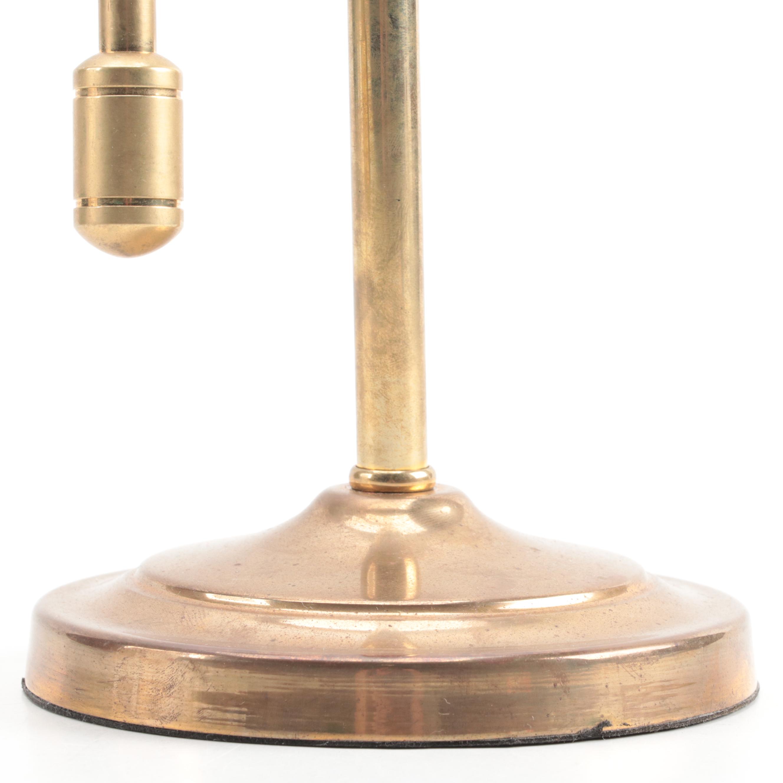 Adjustable Brass Tabletop Magnifying Glass with Other Magnifying Glass