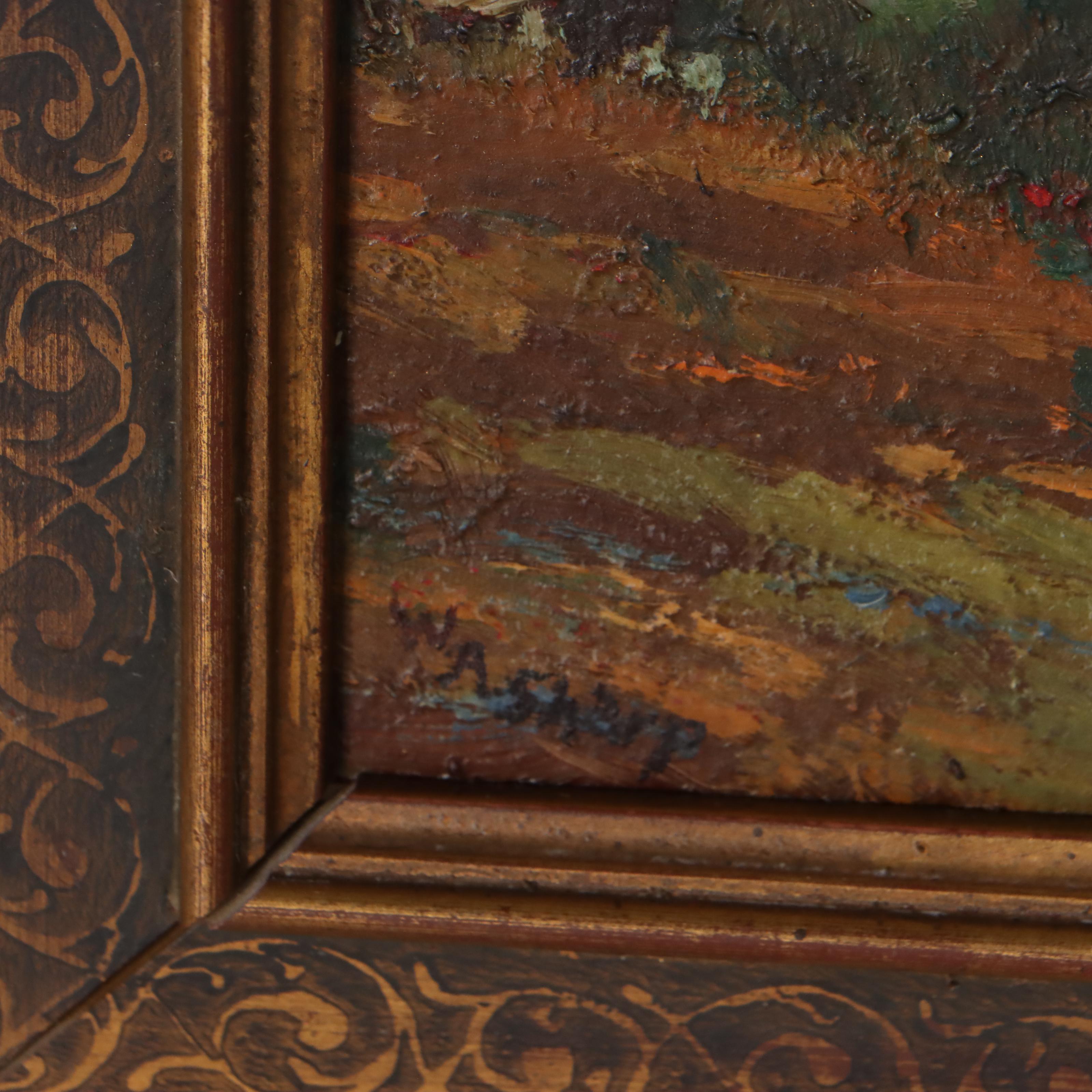 William Alexander Sharp Oil Painting "California Hillside," 1910