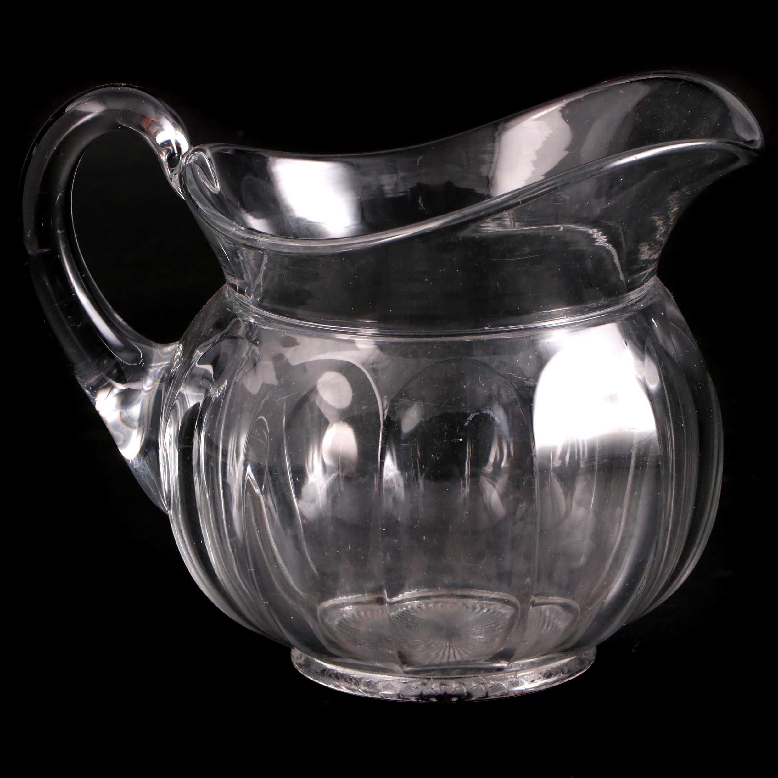 Heisey "Colonial Clear" Glass Pitcher, Early to Mid-20th Century