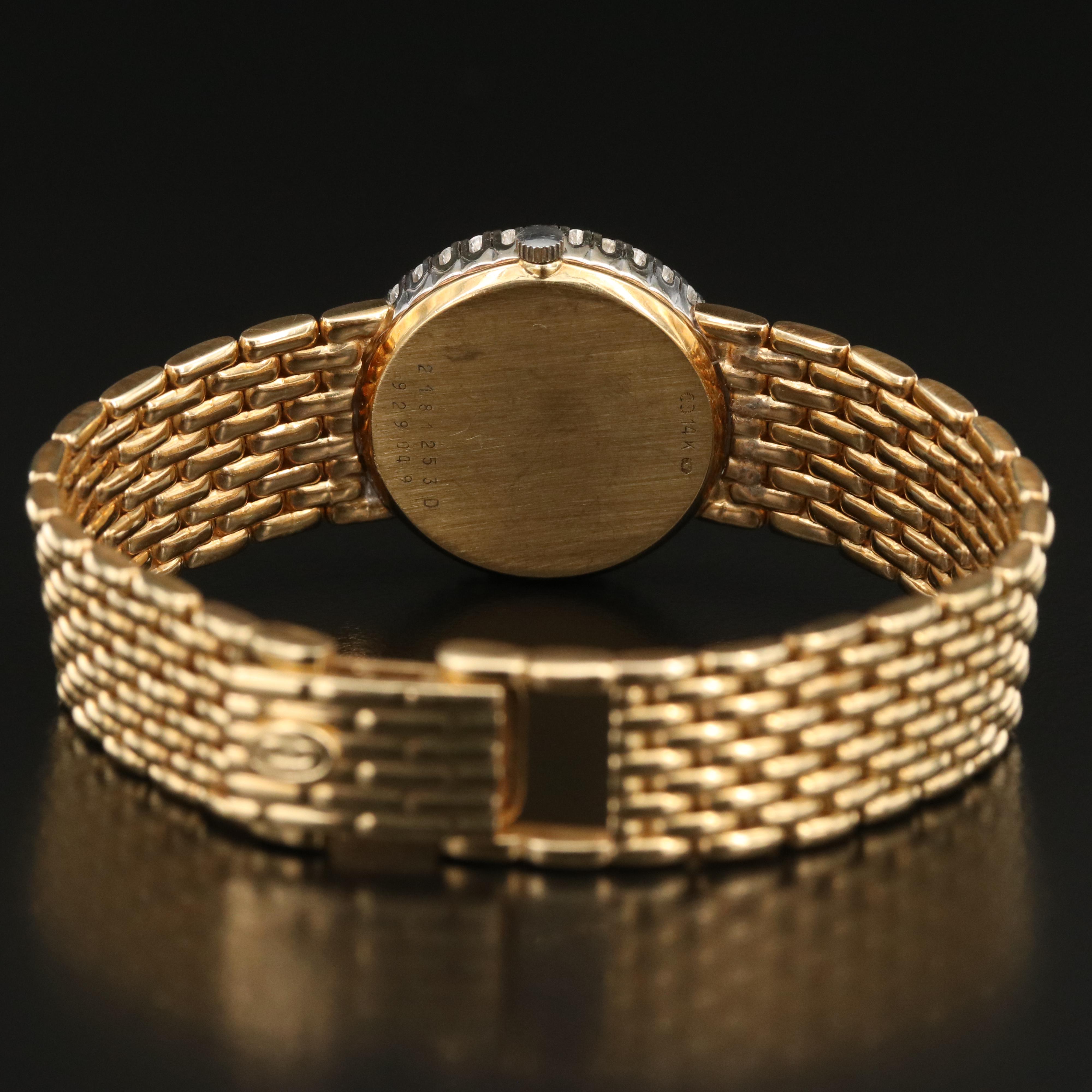 14K Concord Swiss Made Diamond Watch