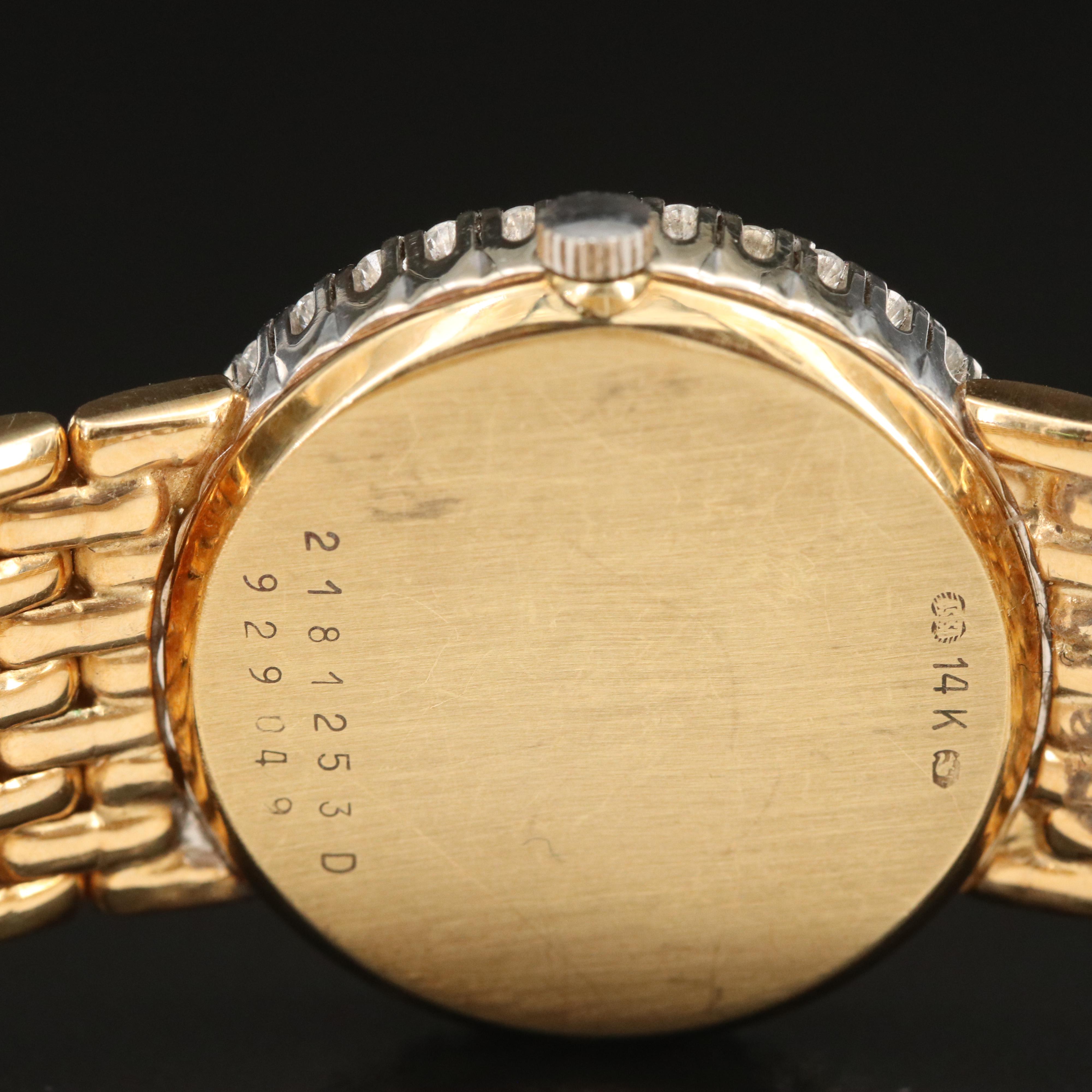 14K Concord Swiss Made Diamond Watch