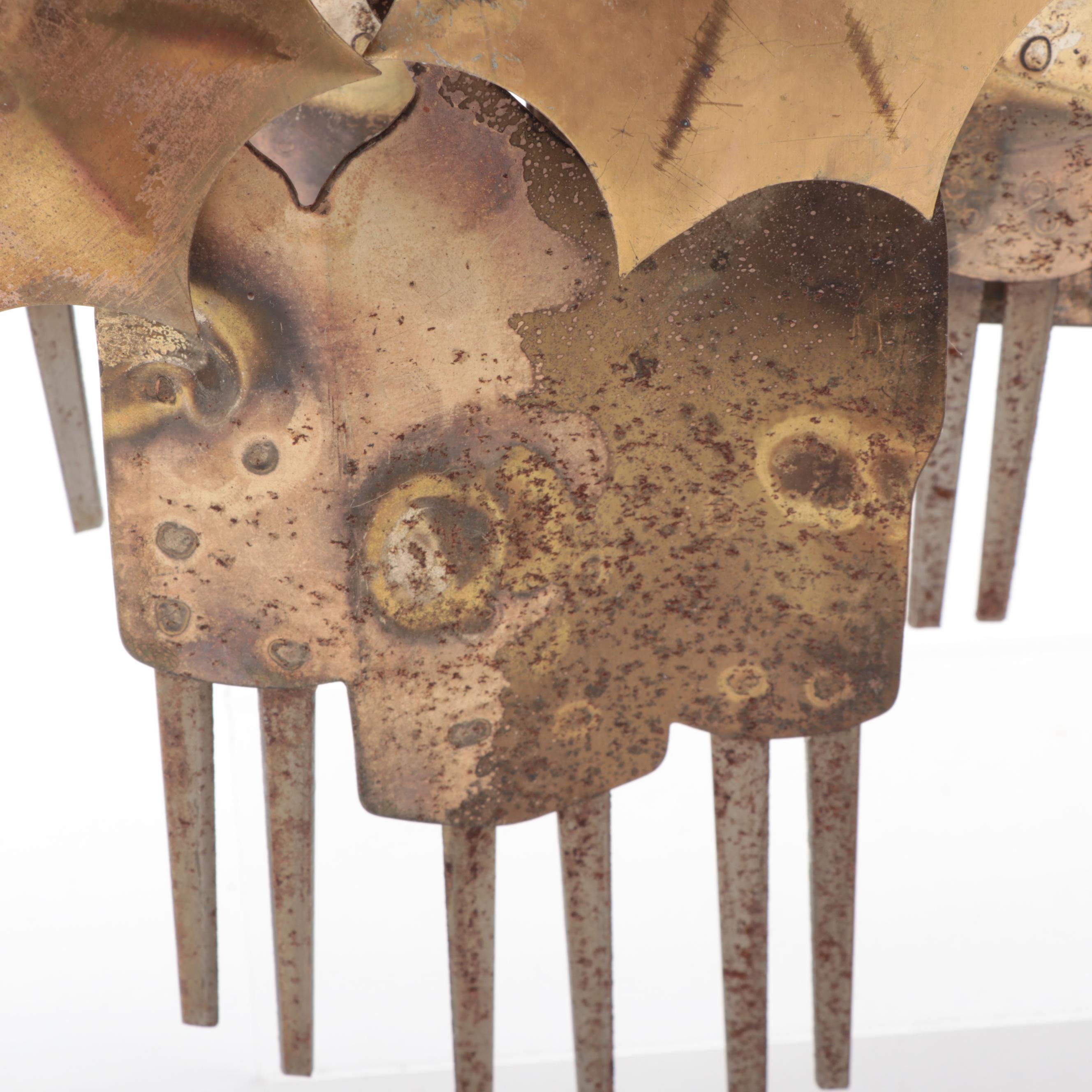 Curtis Jeré Copper and Brass Wall Sculpture