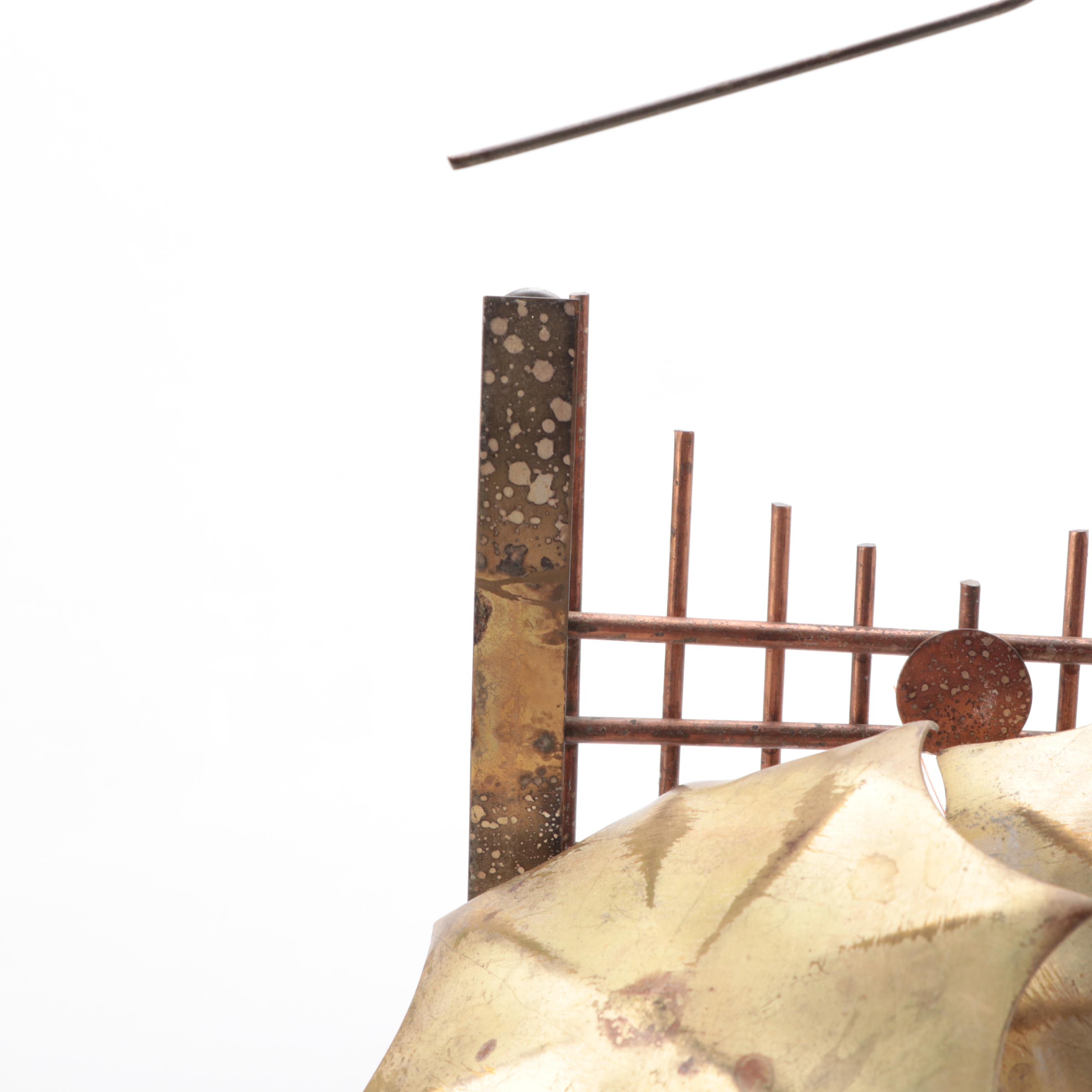 Curtis Jeré Copper and Brass Wall Sculpture