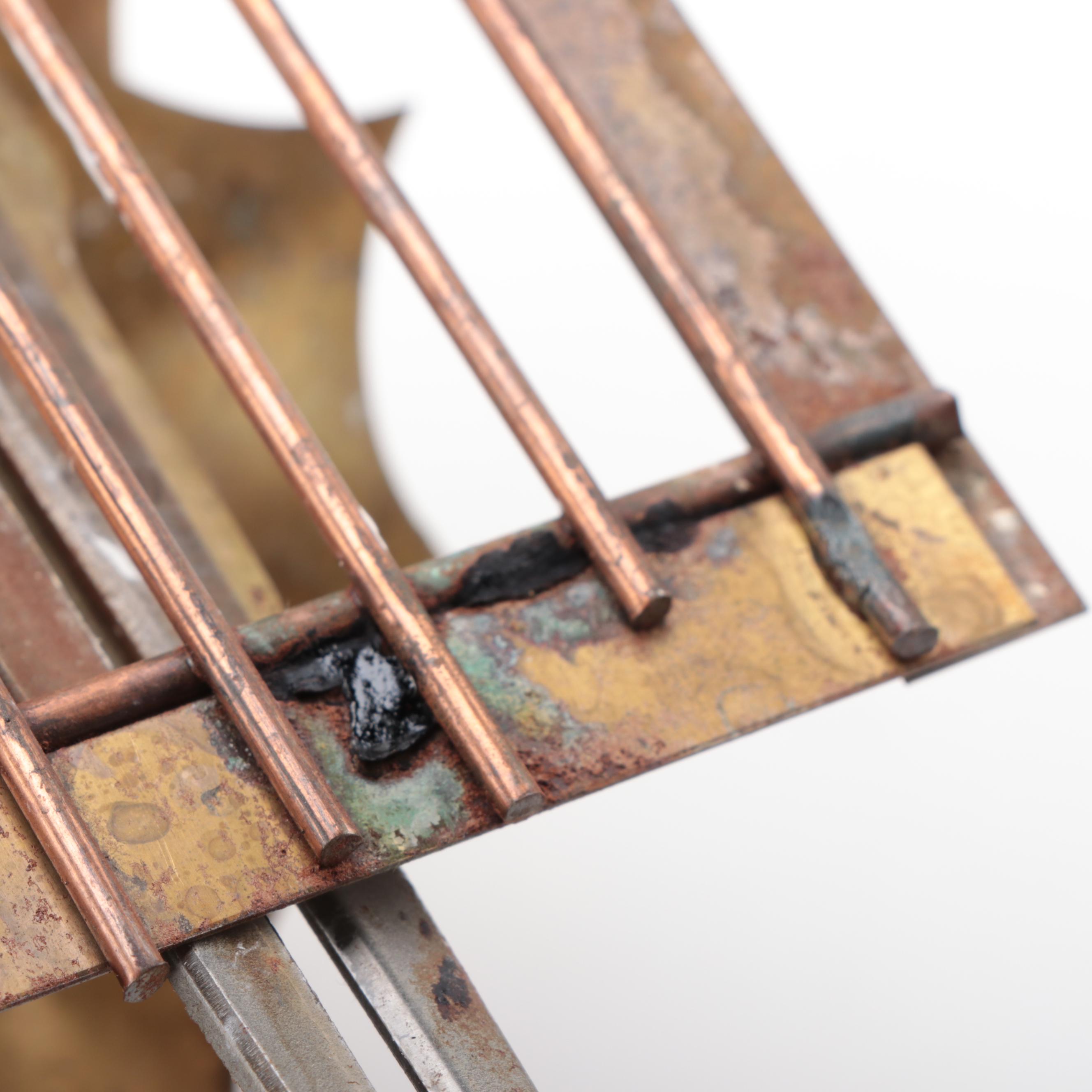 Curtis Jeré Copper and Brass Wall Sculpture