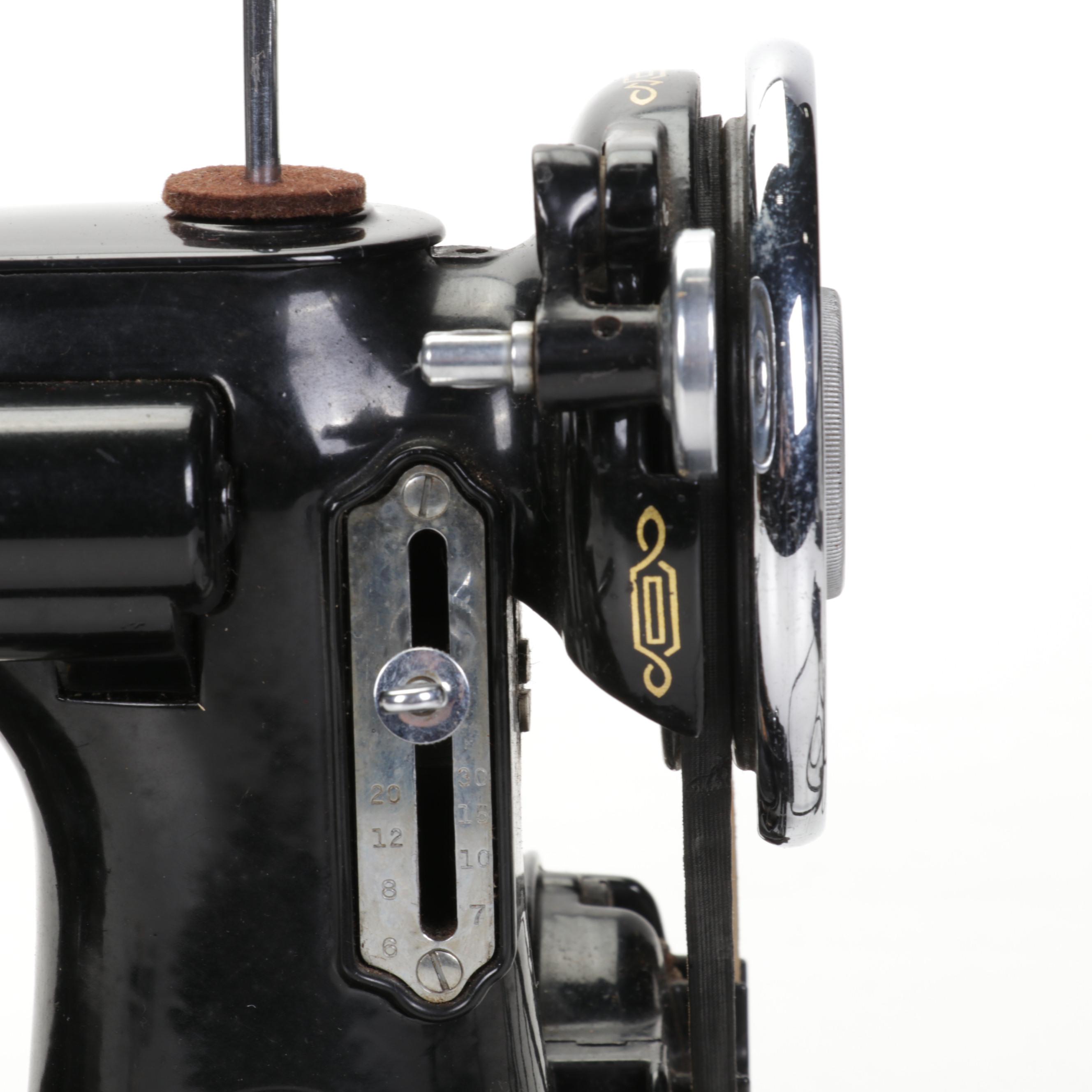 Singer Model 221 Portable Electric Sewing Machine, 1940